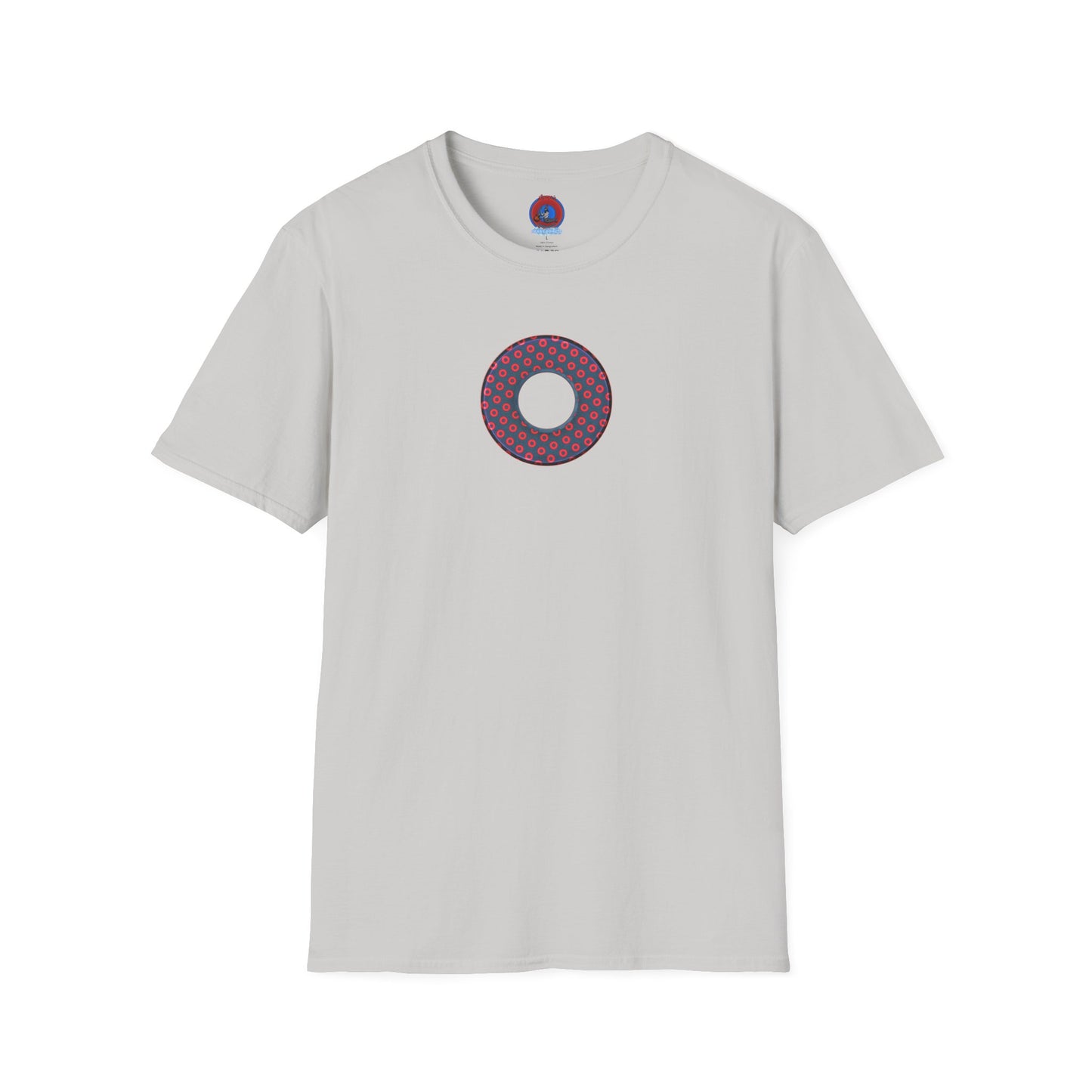 Plain Donuts/Unisex Soft-Style - "Plain Electric Paradoxical Donuts" - navy blue/red donuts
