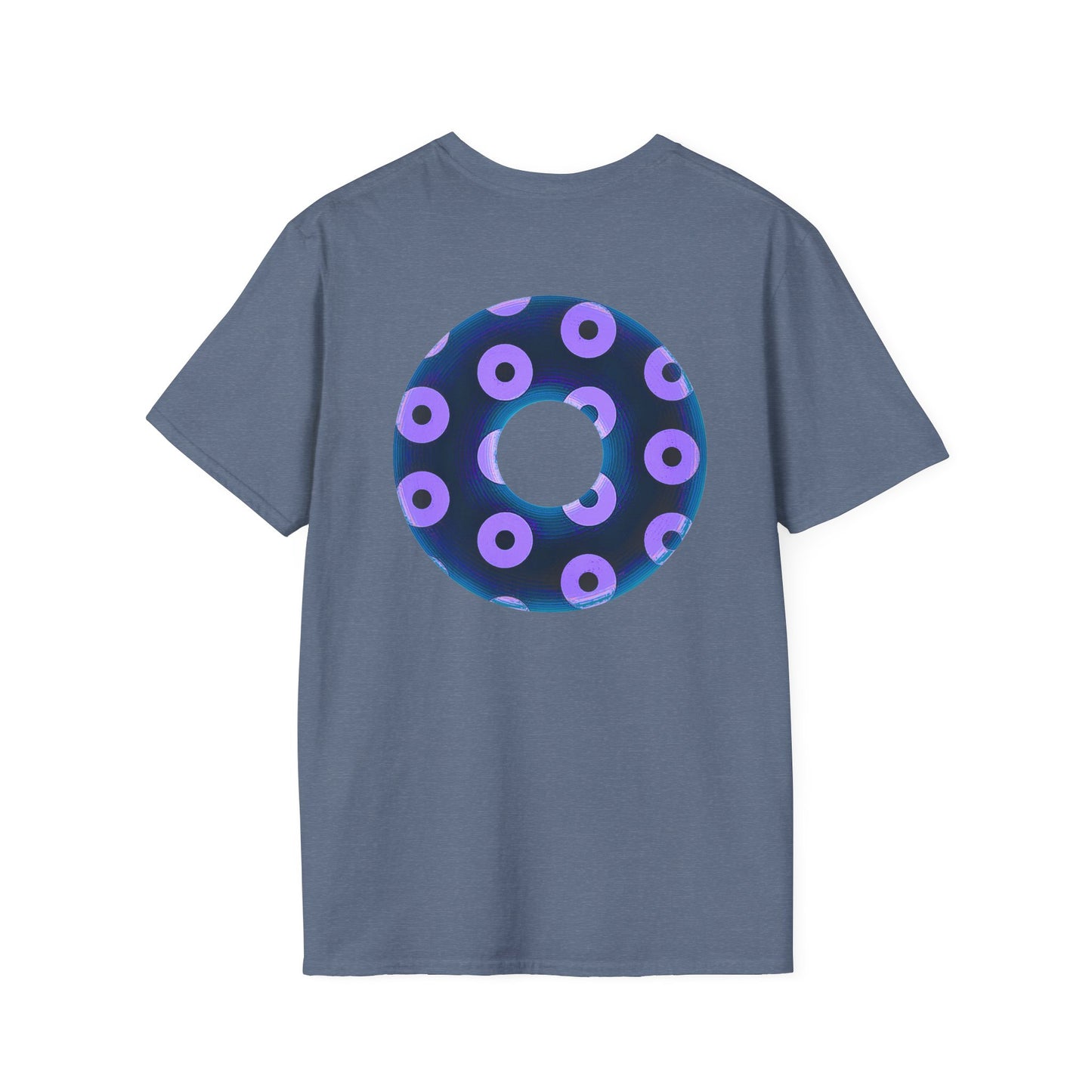 Plain Donuts/Unisex Soft-Style - "Plain Blimpy Paradoxical Donuts" - dark blue/light purple donuts