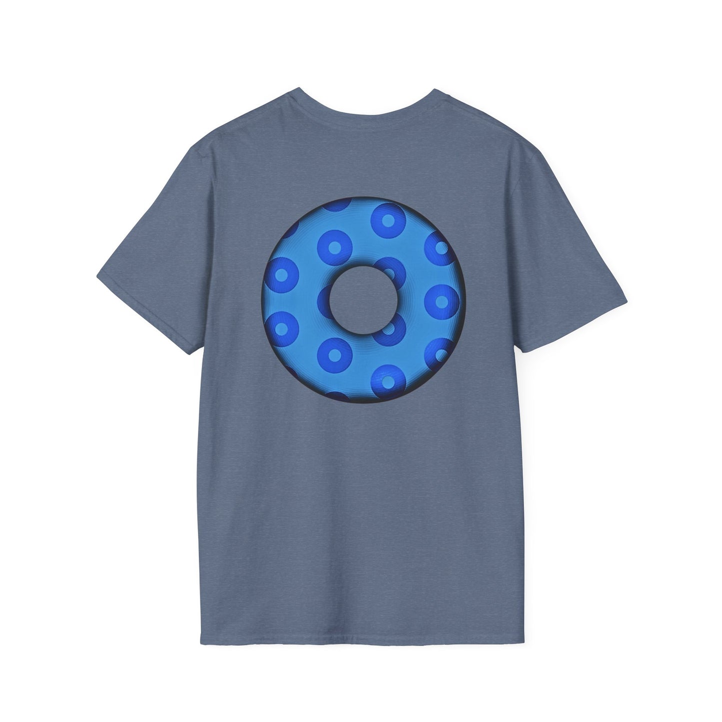 Plain Donuts/Unisex Soft-Style - "Plain Blimpy Paradoxical Donuts" - blue/light blue donuts