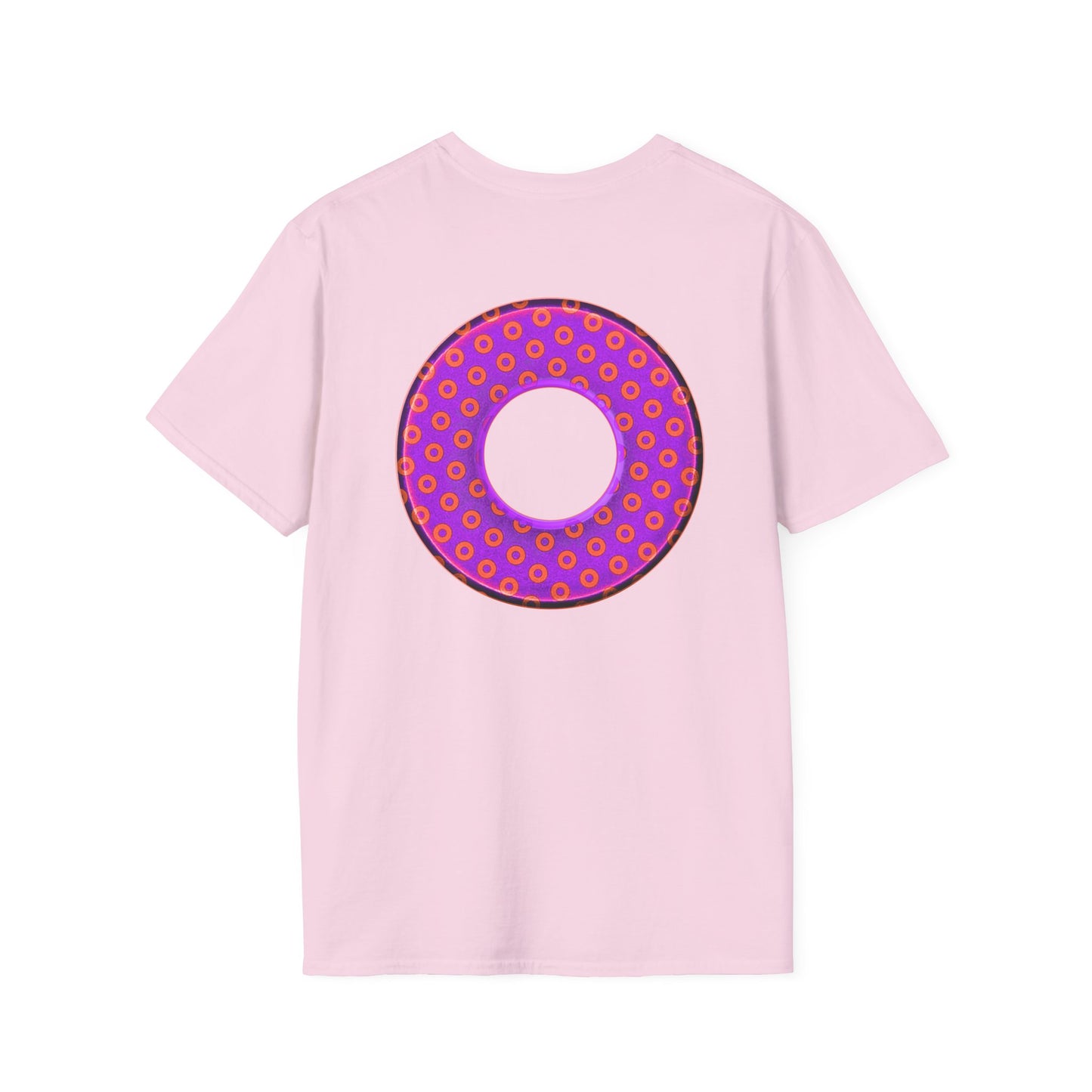 Plain Donuts/Unisex Soft-Style - "Plain Electric Paradoxical Donuts" - bright purple/red donuts
