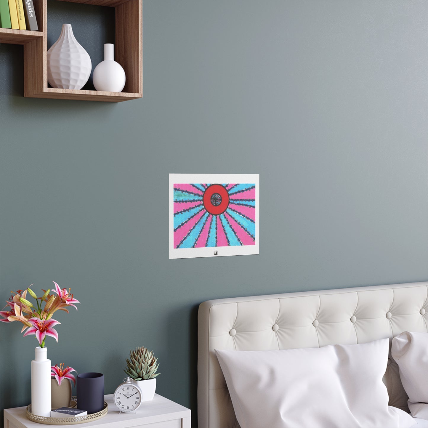 Matters Artwork - "Donut w/Pink & Blue Rays" - Poster Nut Print - 11" x 14"