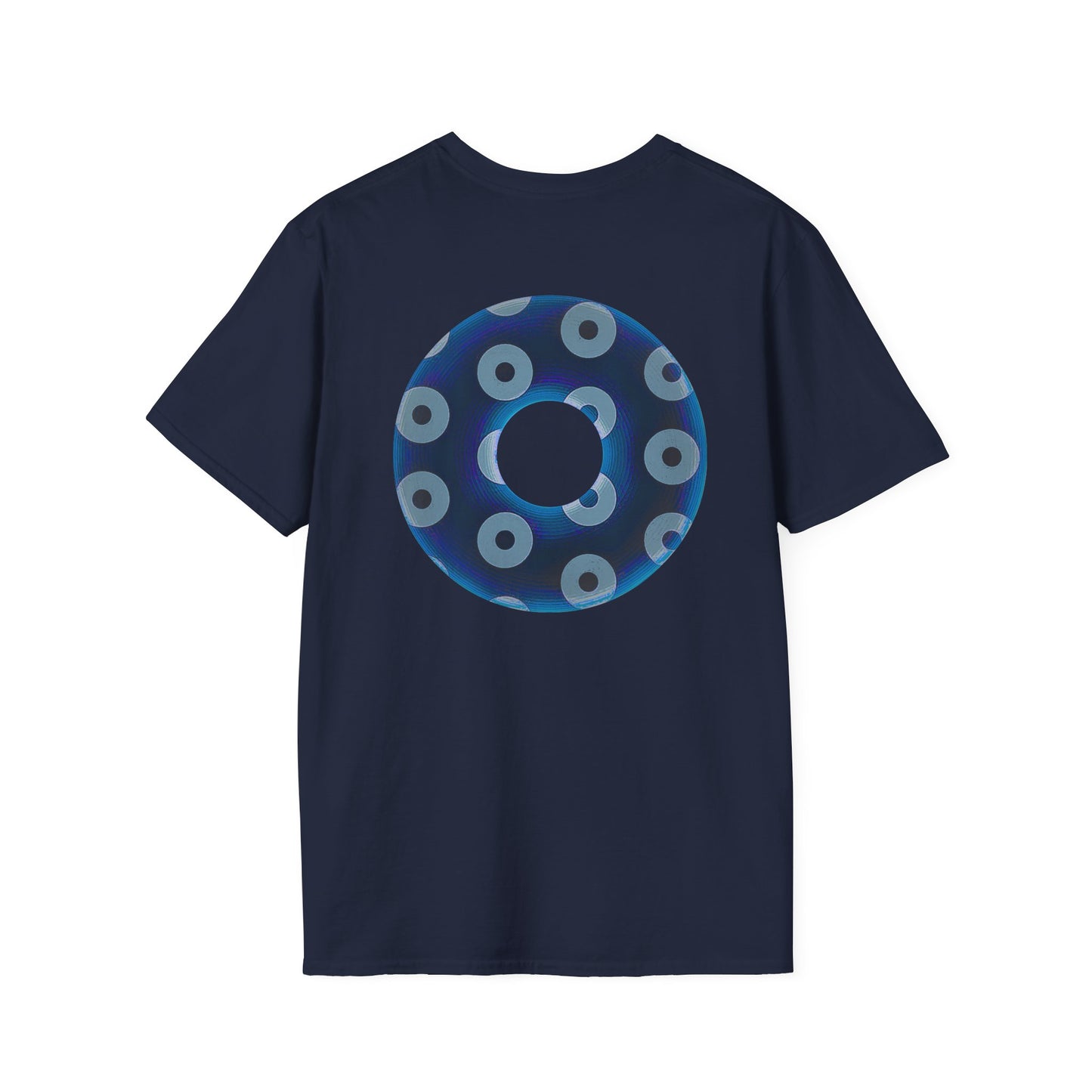 Plain Donuts/Unisex Soft-Style - "Plain Blimpy Paradoxical Donuts" - dark blue/gray donuts