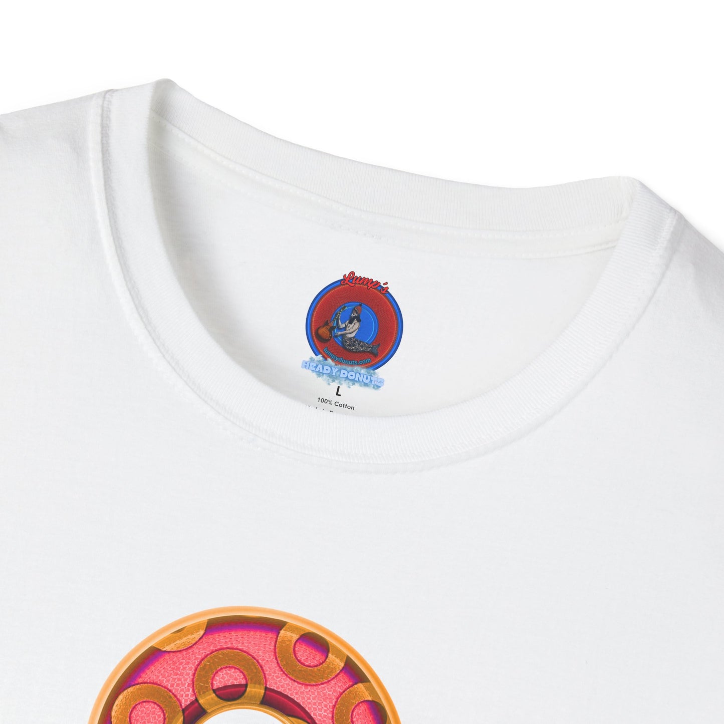 Plain Donuts/Unisex Soft-Style - "Plain Rustic Paradoxical Donuts" - rose/gold donuts