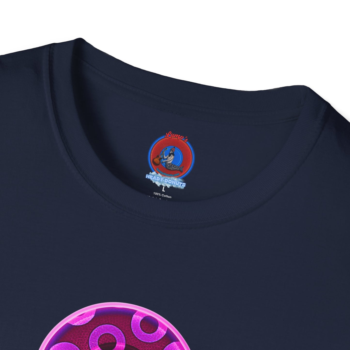 Classic Donut Tee - Unisex Soft-Style - "It's Ice Cream Popsicles - YEMSG Donut" - purple/magenta paradox donut - variant 1