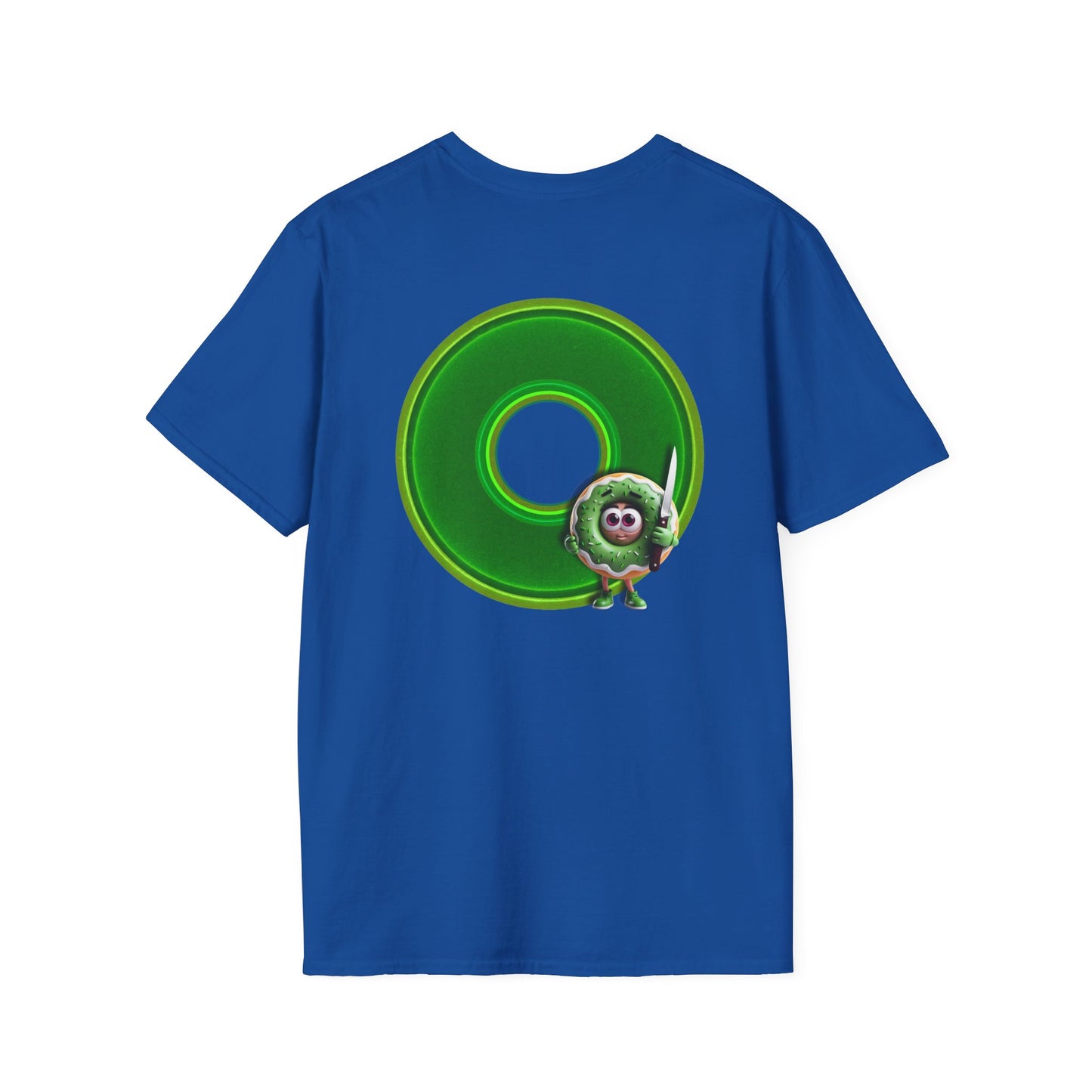 Classic Donut Tee - Unisex Soft-Style - "My Friend the Donut " - series 1.0  - variant 4 - green donut