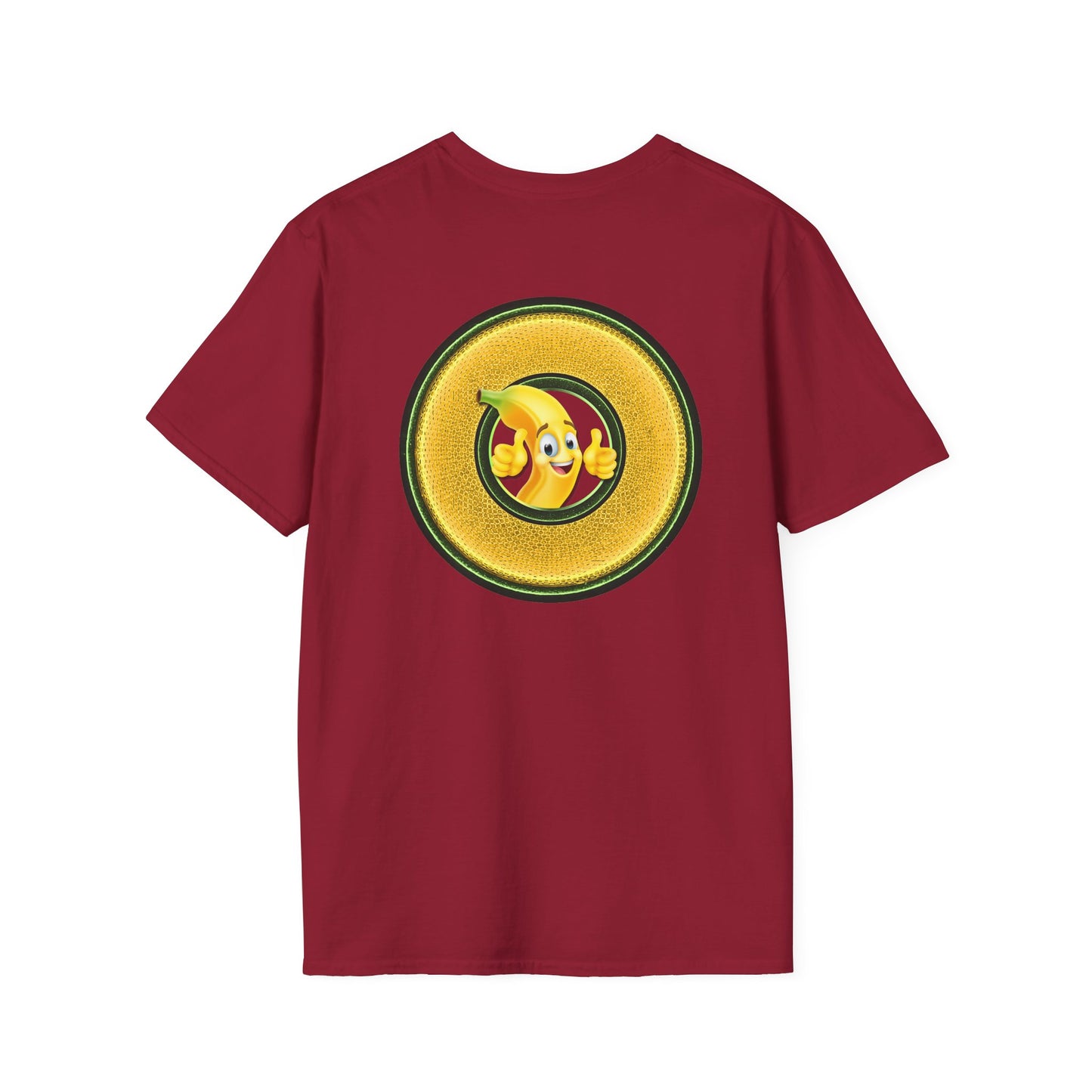 Classic Donut Tee - Unisex Soft-Style - "Dis sheet, it's bananas!" - series 1.0 - variant 5 - golden donut