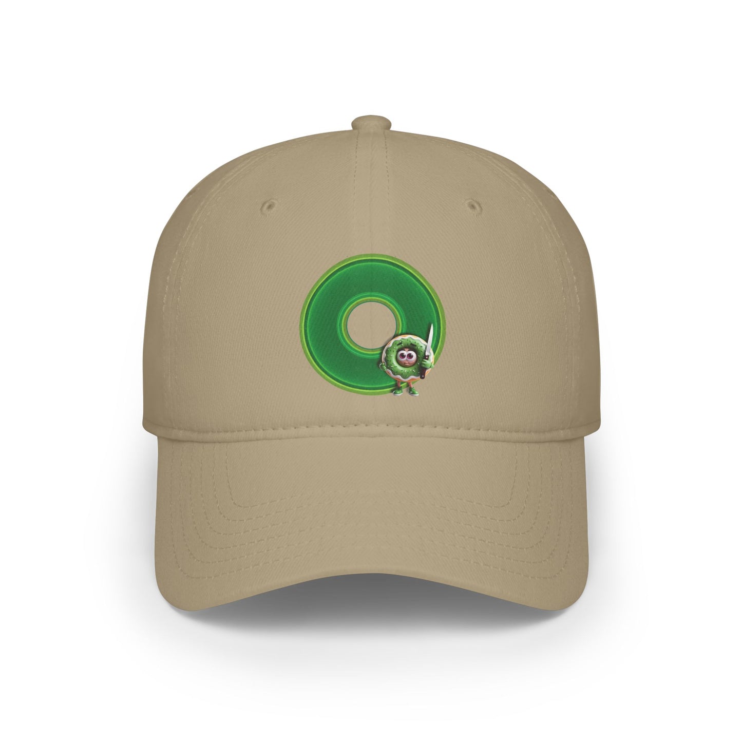 Lumpy Donut Baseball Cap - "My Phriend The Donut's Cap" - variant 4 - green vivid donut w/