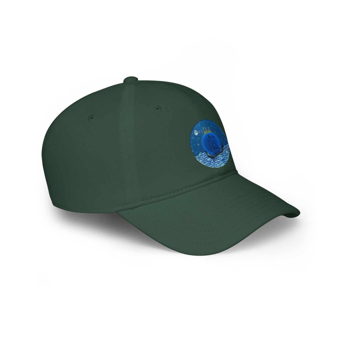 Lumpy Donut Baseball Cap - "The Official Donut of the Prince" - blue vivid donut w/