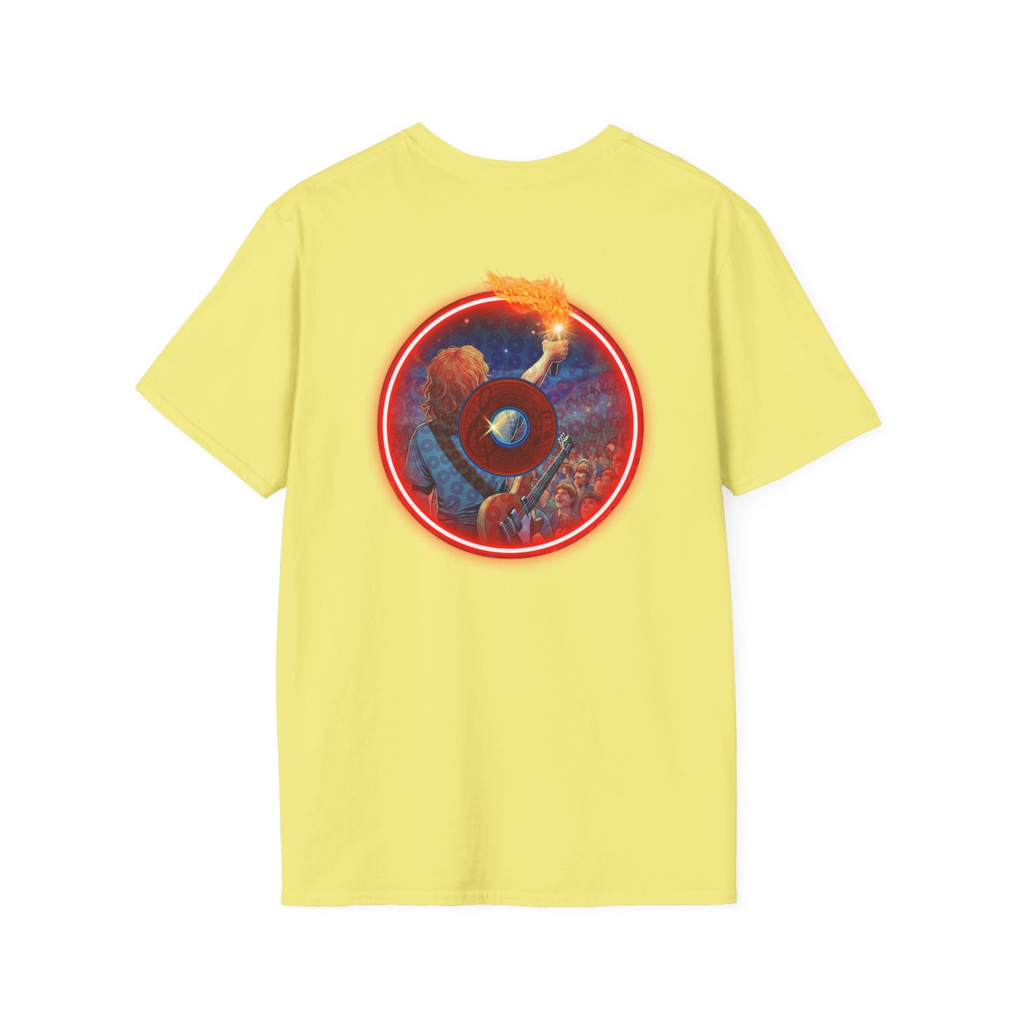 Classic Donut Tee - Unisex Soft-Style - "Torchbearer's Donut " - red donut