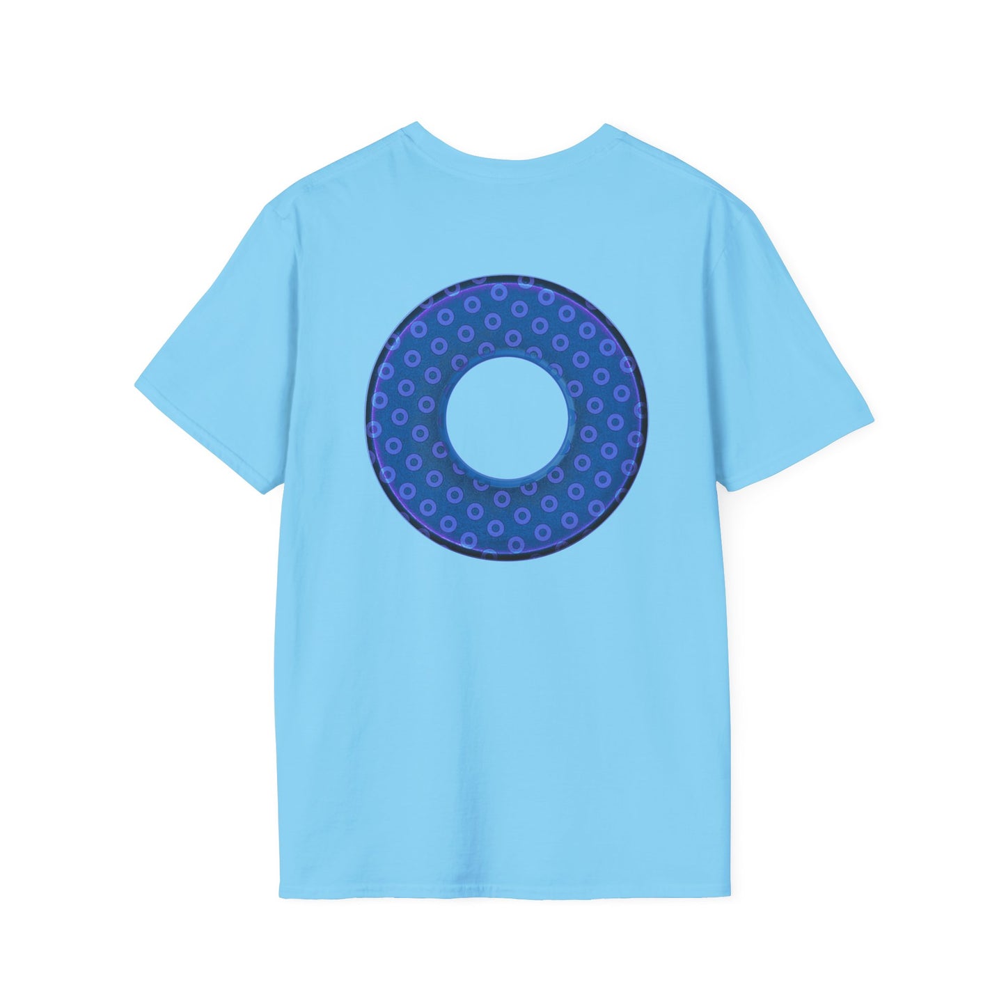 Plain Donuts/Unisex Soft-Style - "Plain Electric Paradoxical Donuts" - light purple/dark blue donuts