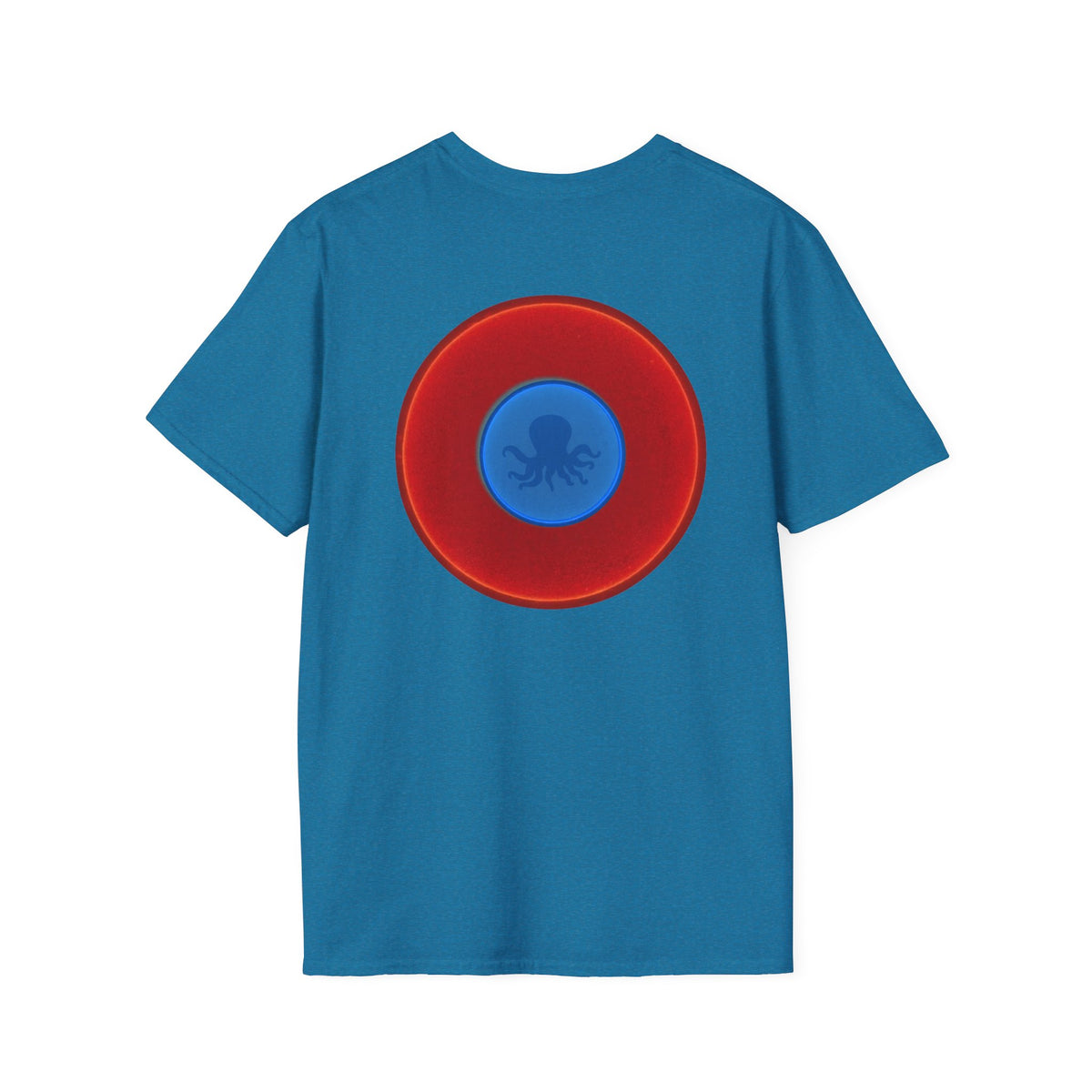 Classic Donut Tee - Unisex Soft-Style - "Octopussy Donut" - series 1.0 -  vivid red donut