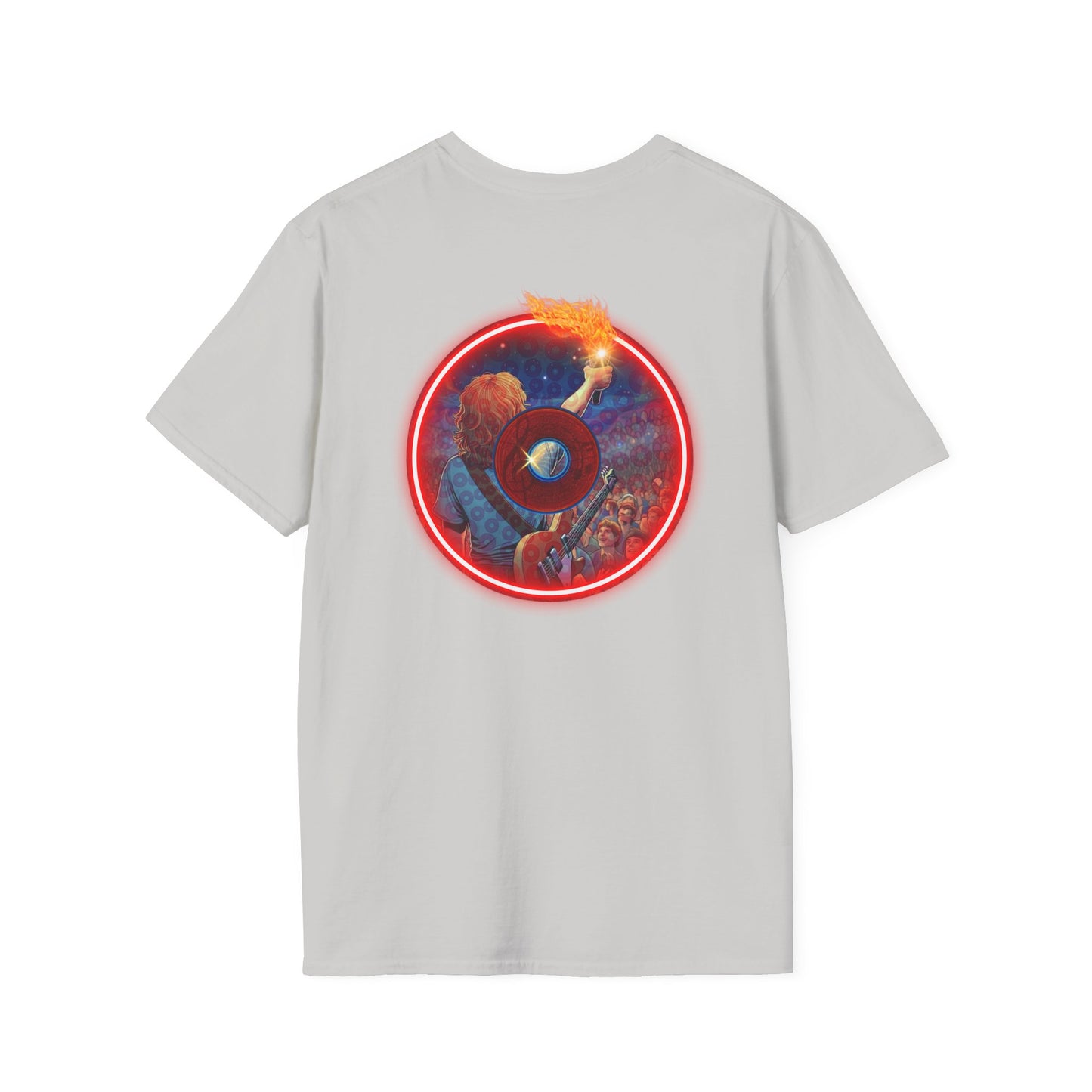 Classic Donut Tee - Unisex Soft-Style - "Torchbearer's Donut " - red donut