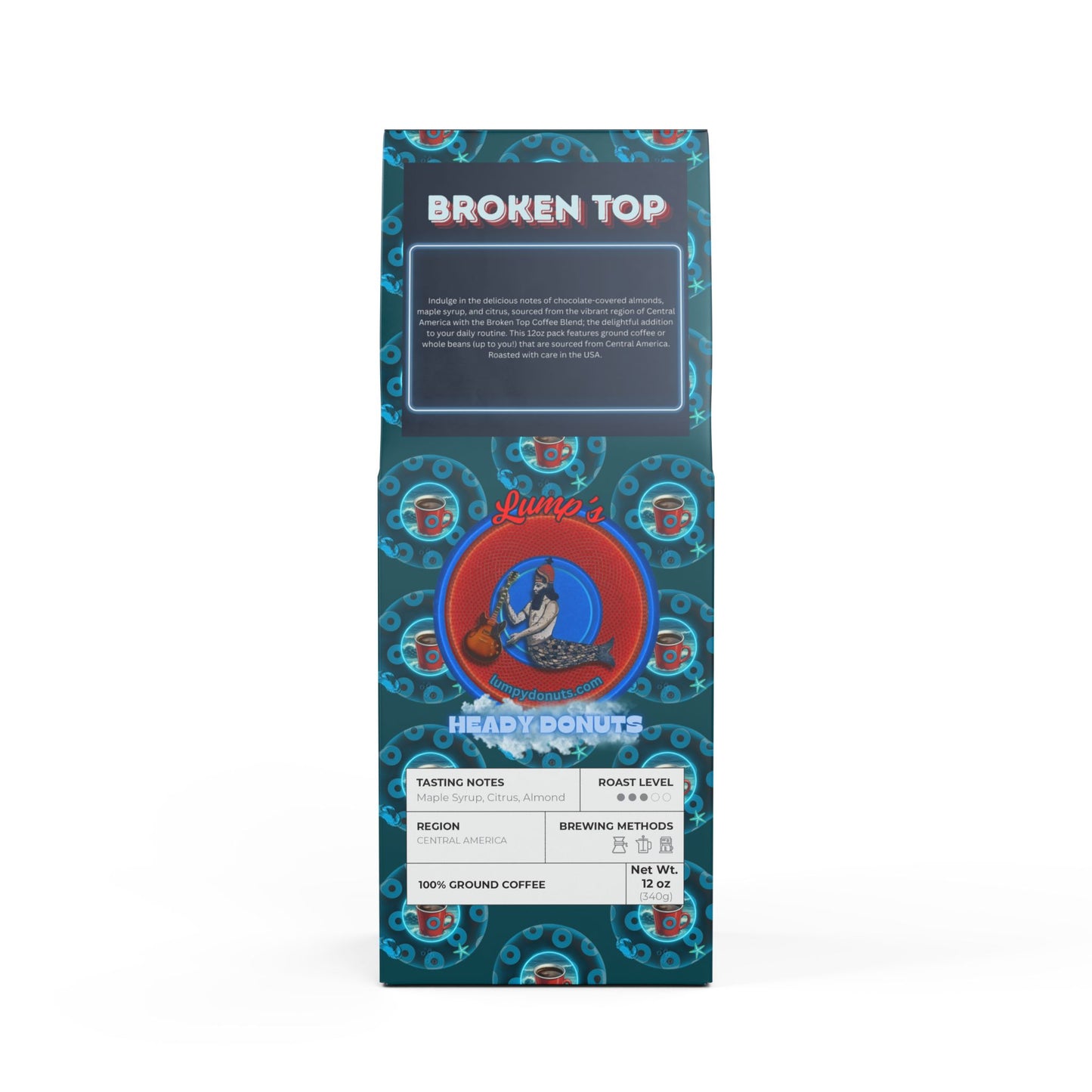 Lumpy Coffee Traders - "Good to Last Leaky Drop" - featuring Broken Top Coffee Blend (Medium Roast)