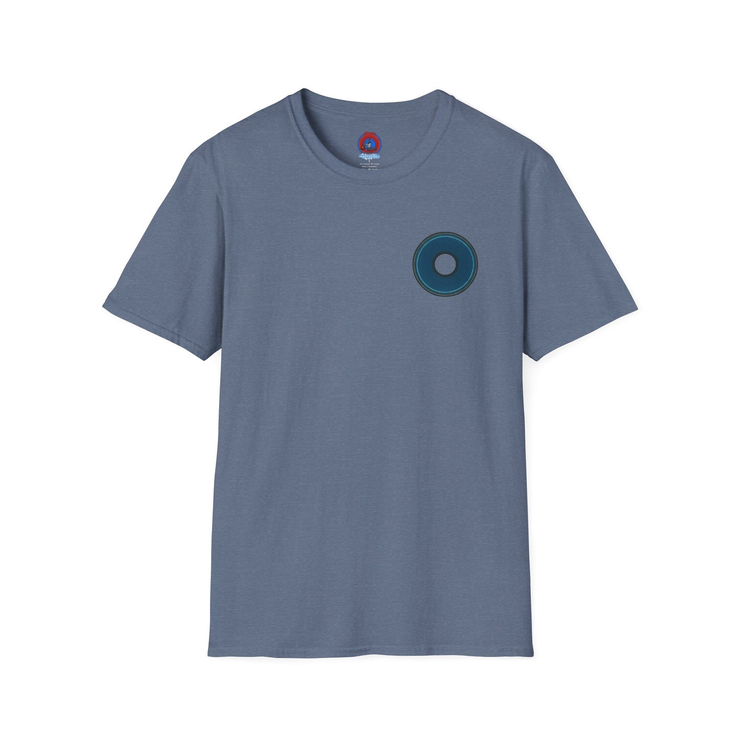 Classic Donut Tee - Unisex Soft-Style - "Symmetry Donut" - series 1.0 - blue/black donut
