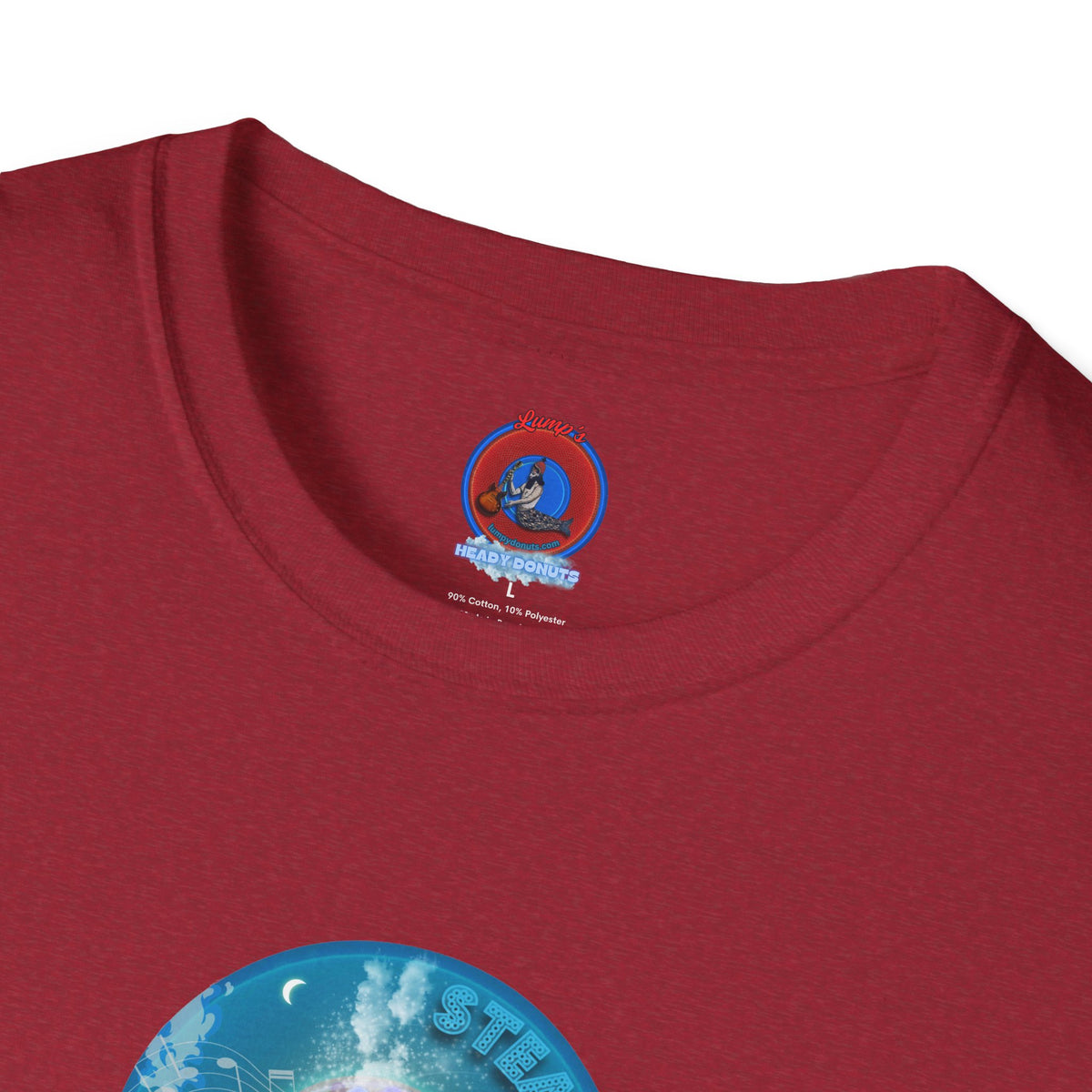 Classic Donut Tee - Unisex Soft-Style - "Steaming Fresh Donuts" - series 1.0 - vivid blue donut