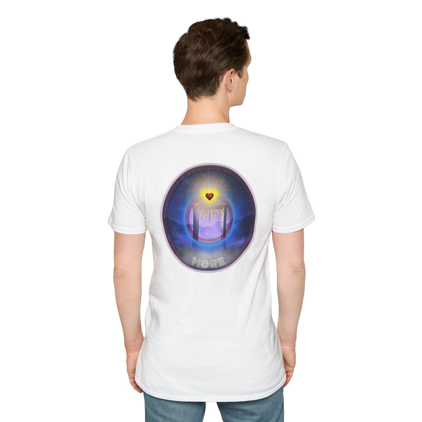 Classic Donut Tee - Unisex Soft-Style - "The Moring Donut' - vivid surreal donut