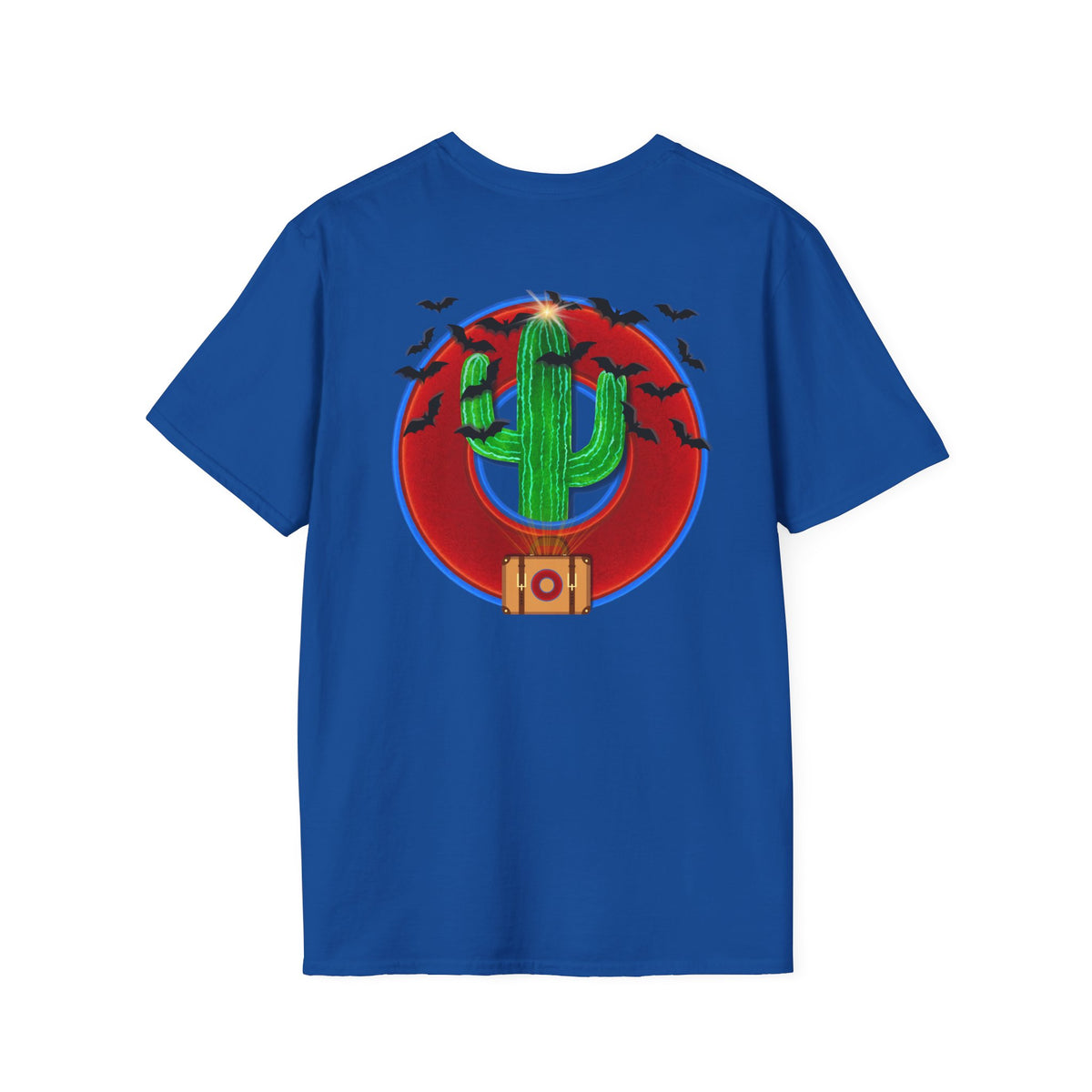 Classic Donut Tee - Unisex Soft-Style - "Raoul Duke's Sinfully Delicious Donut" - vivid red donut