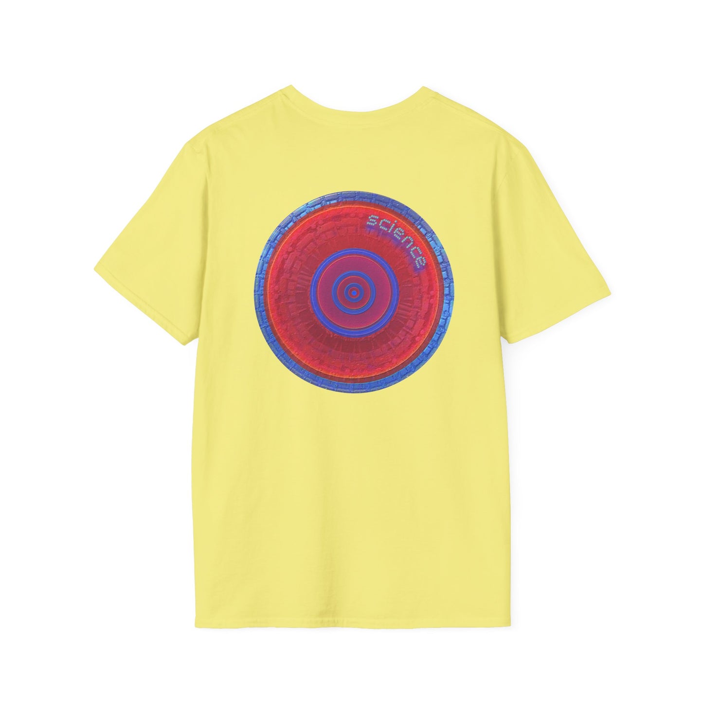 Classic Donut Tee - Unisex Soft-Style - "Tube Donuts" - series 1.0 - red donut/lighter blue bordering