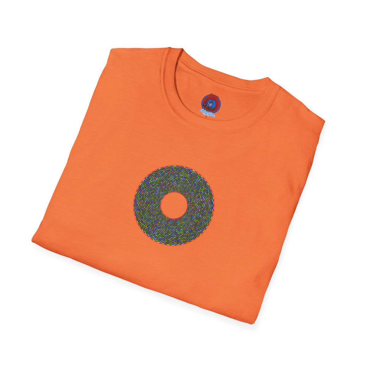 Donut Classic Donut Tee - Unisex Soft-Style - "The Pixilated Donut" - series 1.0 - multi-color donut
