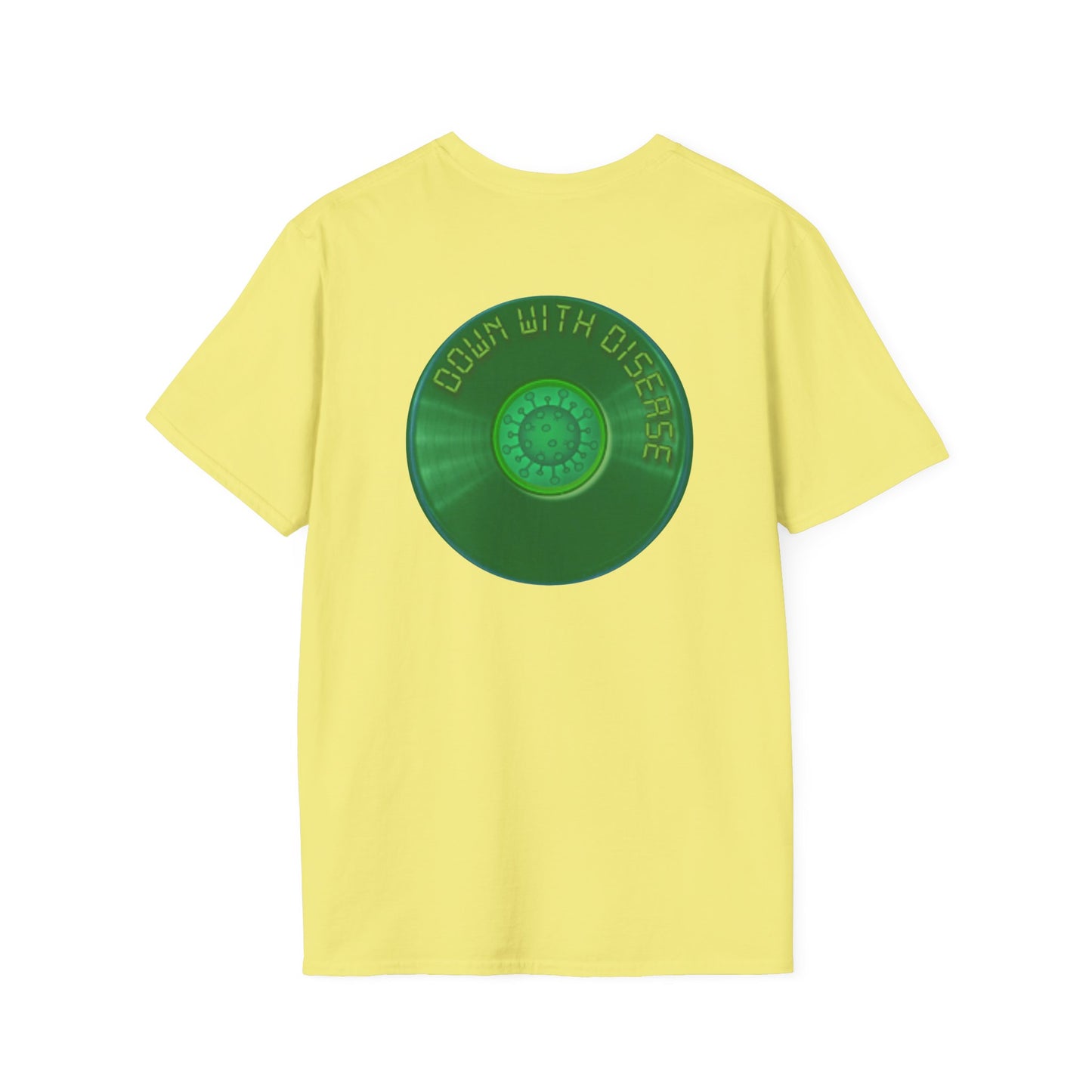 Classic Donut Tee - Unisex Soft-Style - "Down with this Donut Tee" - green donut
