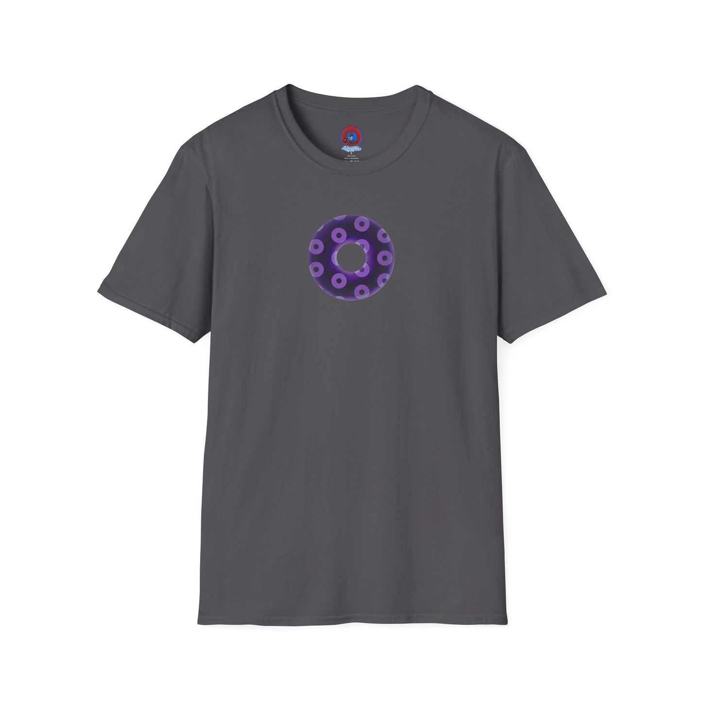 Plain Donuts/Unisex Soft-Style - "Plain Blimpy Paradoxical Donuts" - dark purple/light purple donuts