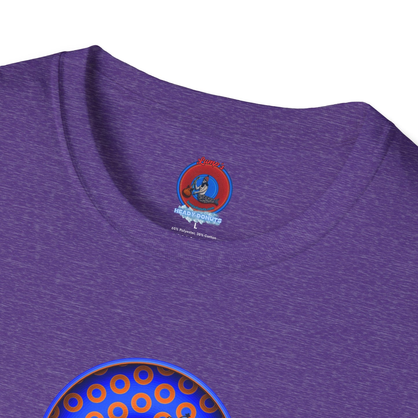 Classic Donut Tee - Unisex Soft-Style - "Diedrich Knickerbocker's Donut" - blue/orange caviar paradox donut - variant 2
