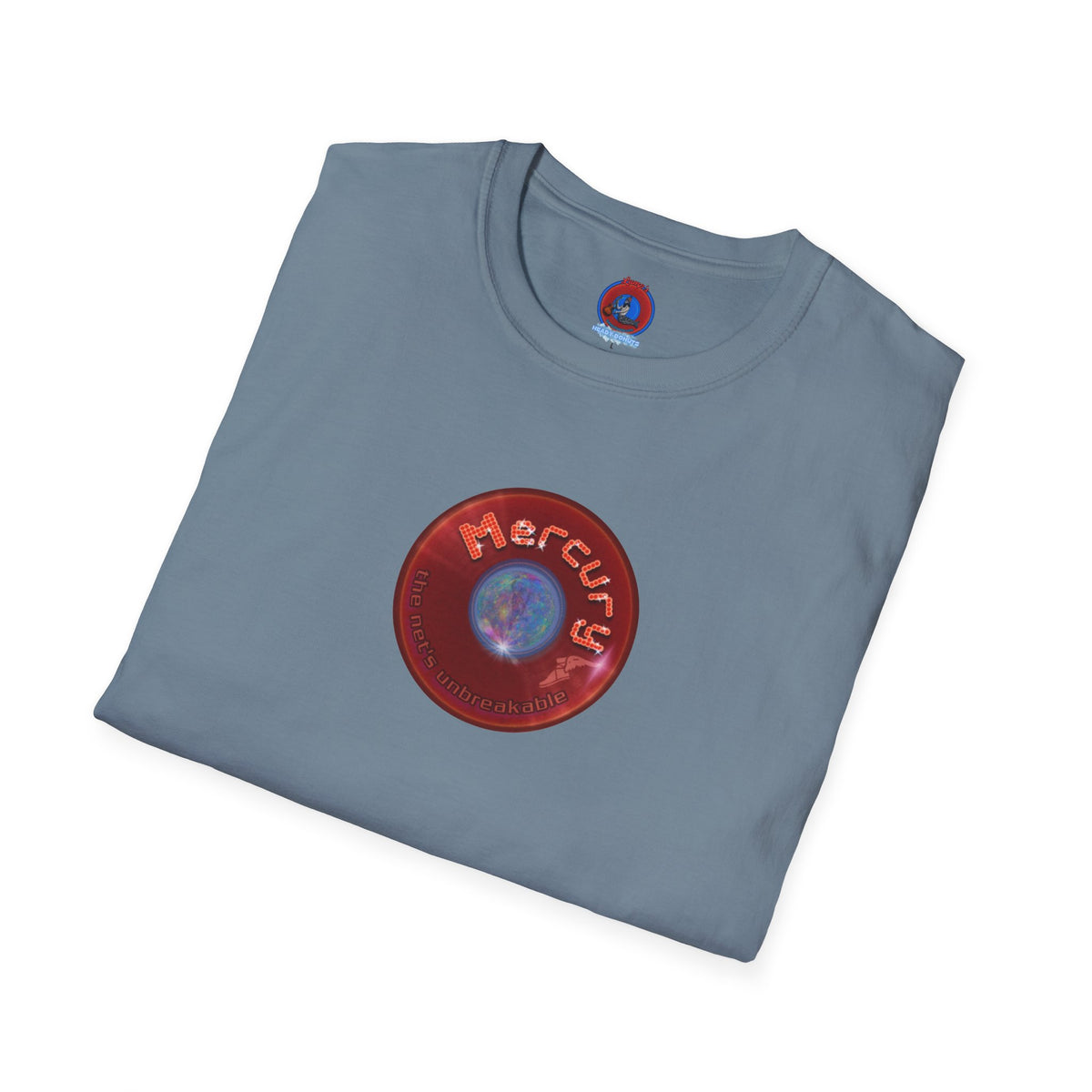 Classic Donut Tee - Unisex Soft-Style - "Donuts of the Gods" - series 1.0 - variant 4 - red donut