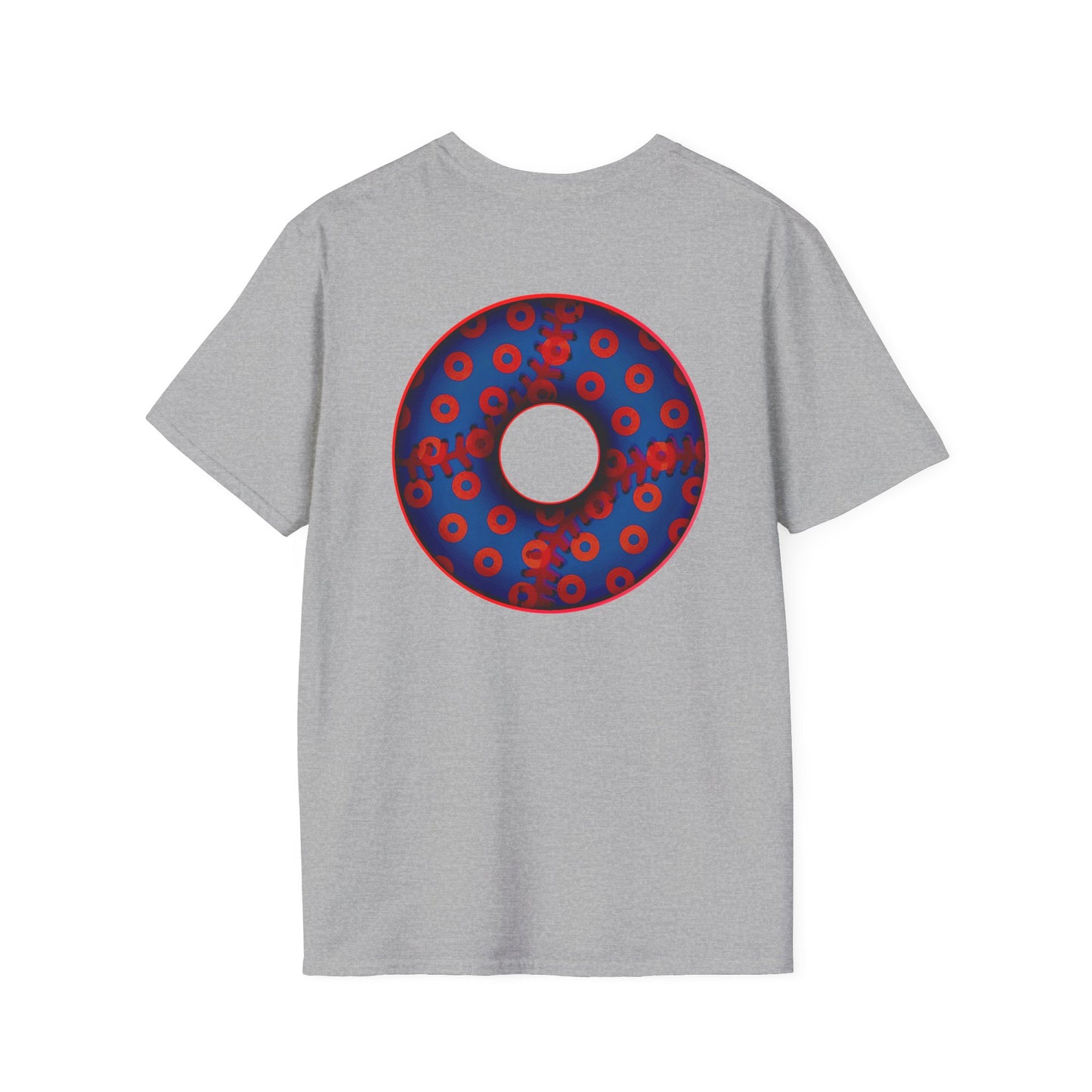 Classic Donut Tee - Unisex Soft-Style - "Phenway Ballpark Donuts" - vivid baseball paradox donut - variant 5