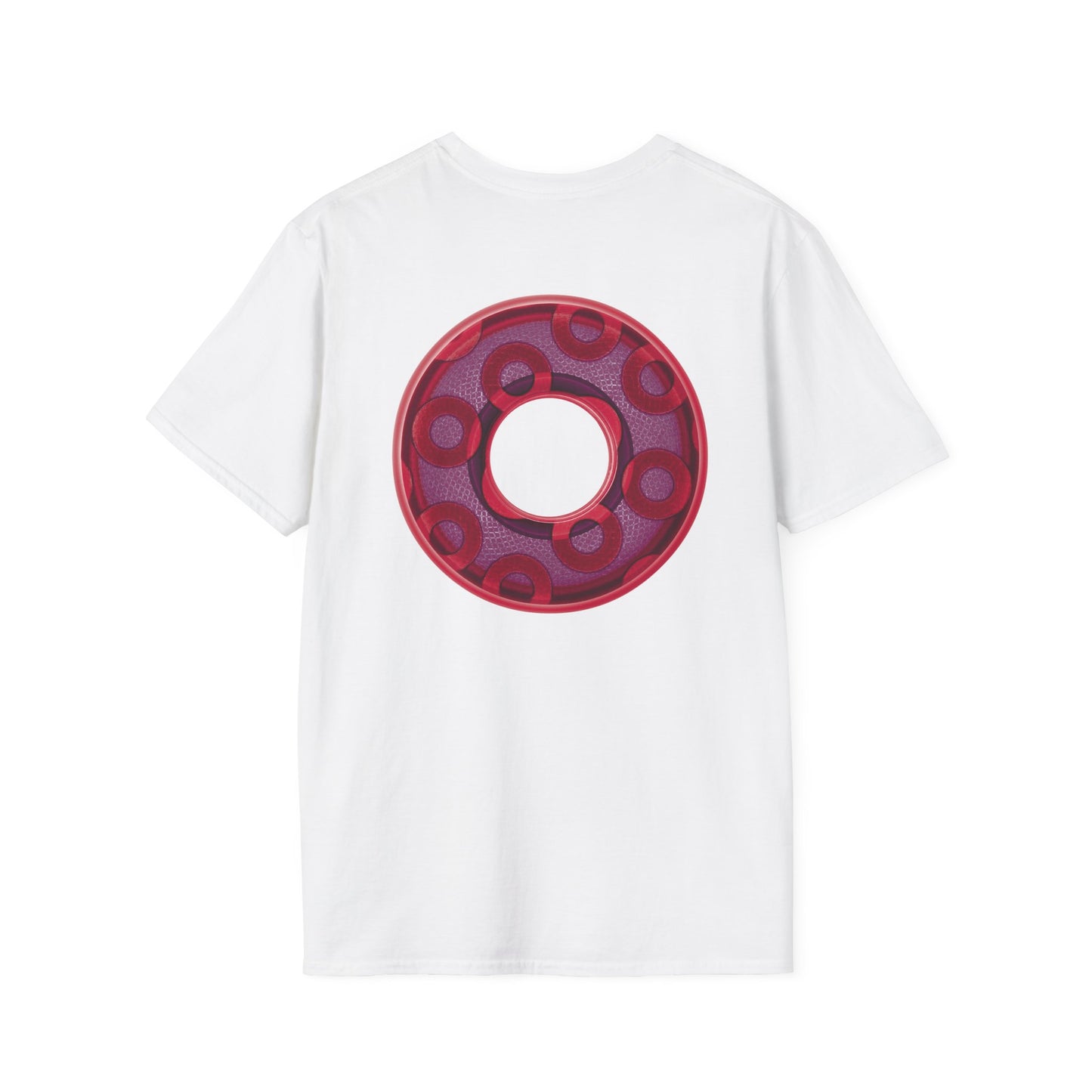 Plain Donuts/Unisex Soft-Style - "Plain Rustic Paradoxical Donuts" - mauve/purple donuts