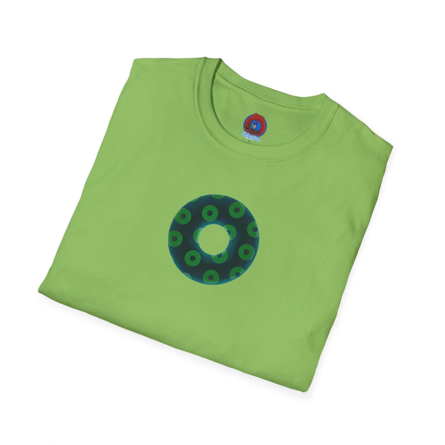Plain Donuts/Unisex Soft-Style - "Plain Blimpy Paradoxical Donuts" - dark green/light green donuts