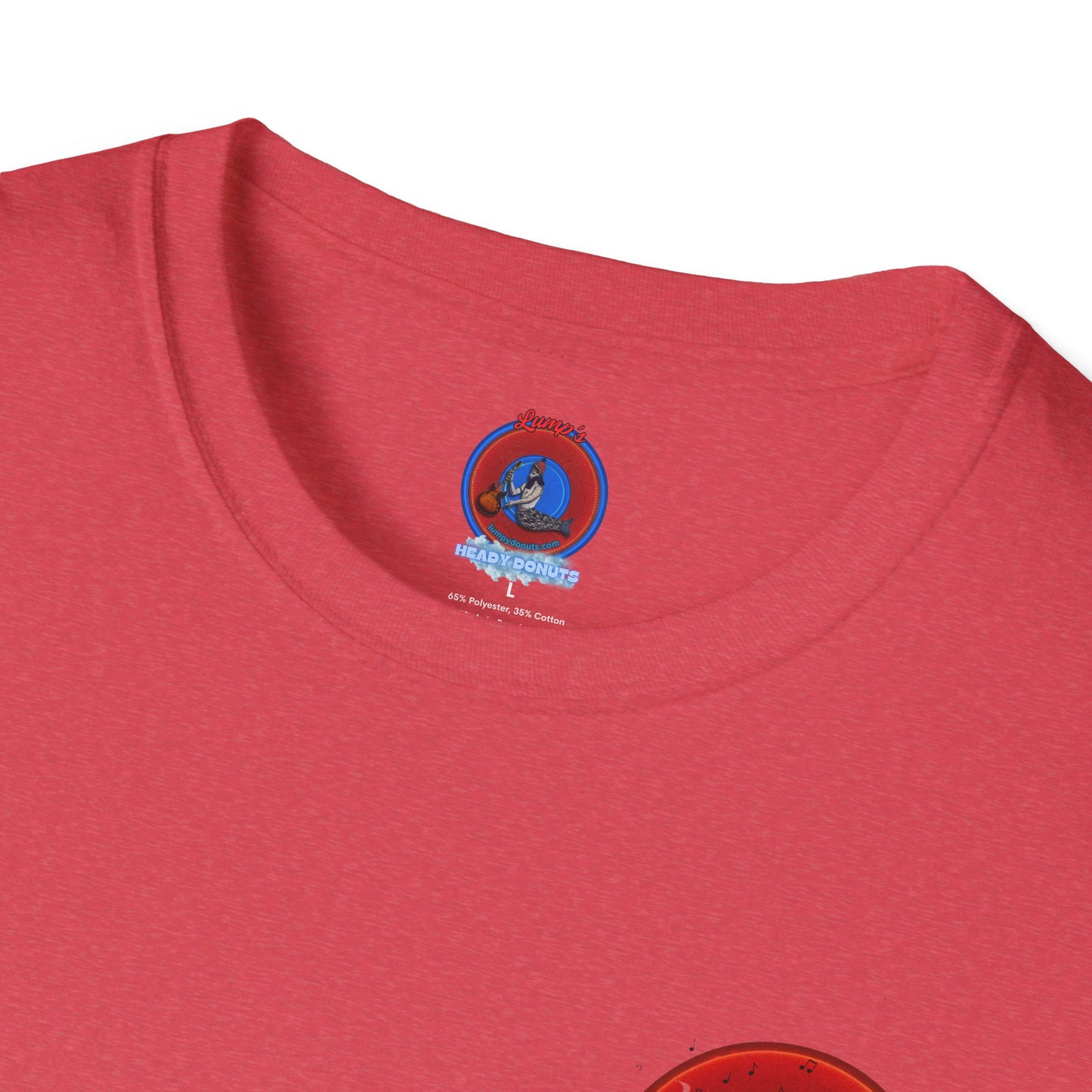 Classic Donut Tee - Unisex Soft-Style - "The Sweet Smell of Donuts" - series 1.0  - red donut