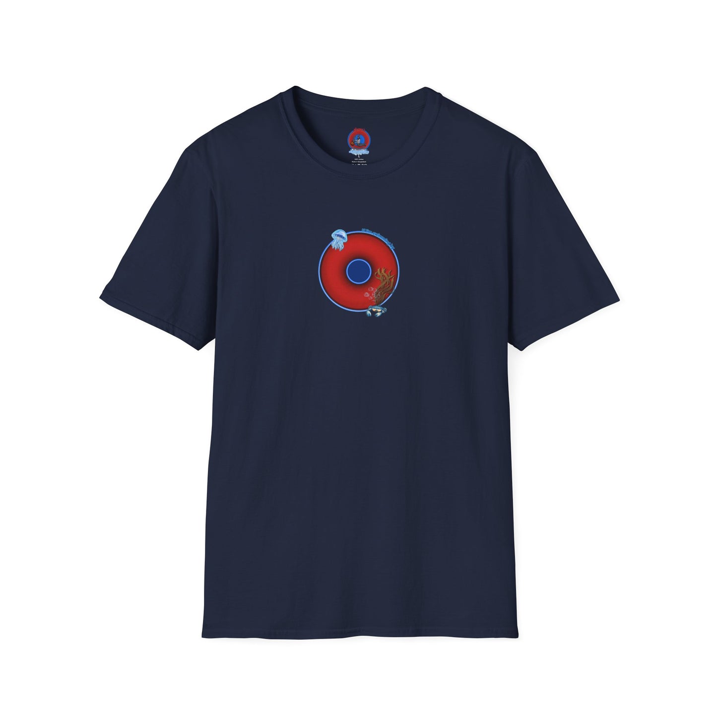 Classic Donut Tee - Unisex Soft-Style - "The Swimmer's Donut" - plump red donut