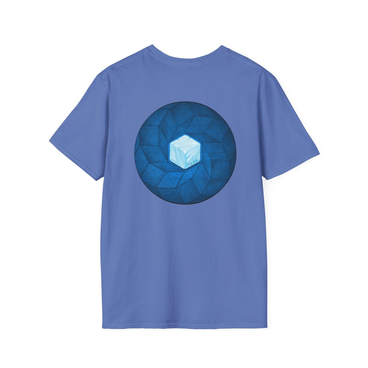 Classic Donut Tee - Unisex Soft-Style - "It's Ice... Cube's Donut" - variant 2 - blue cubed donut