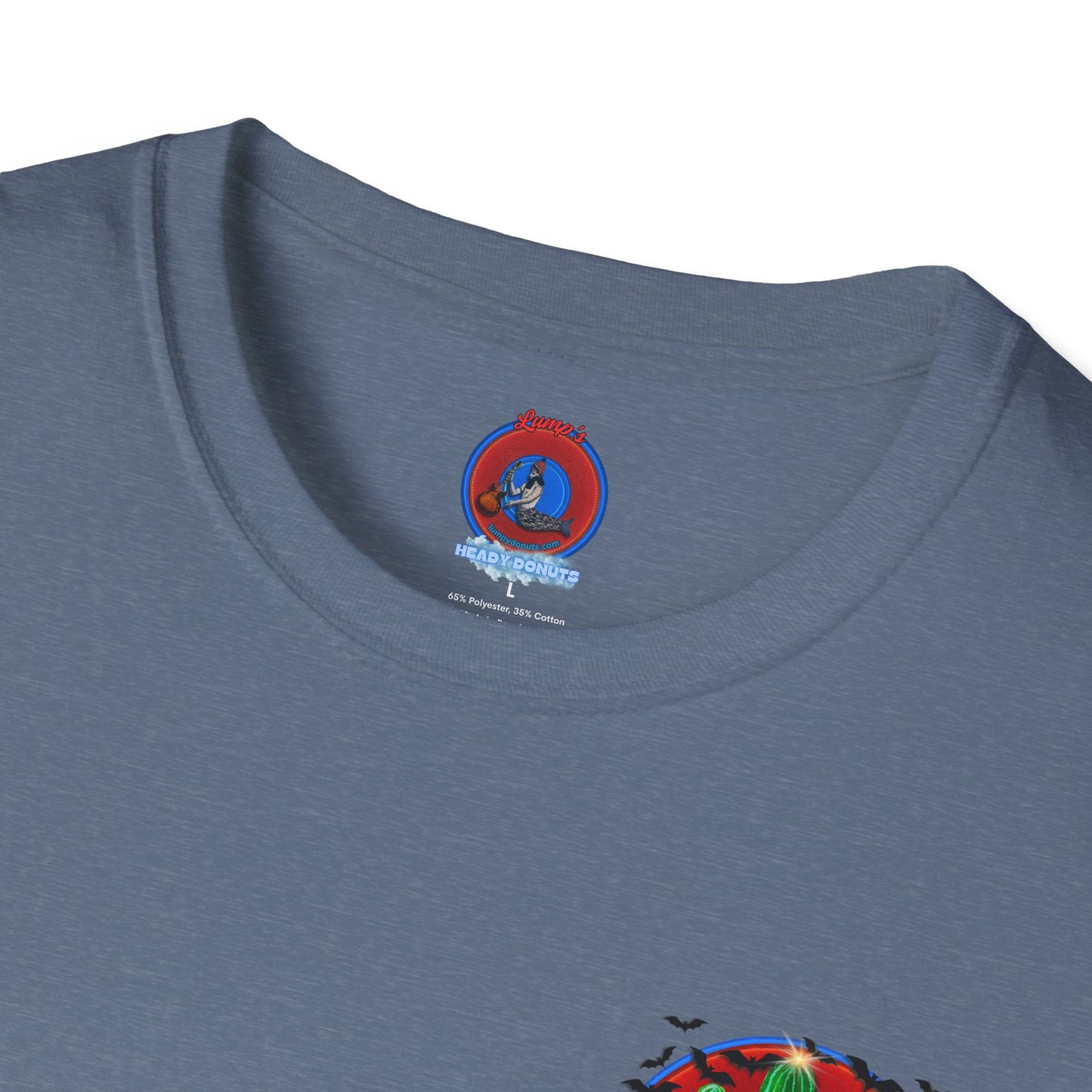 Classic Donut Tee - Unisex Soft-Style - "Raoul Duke's Sinfully Delicious Donut" - vivid red donut