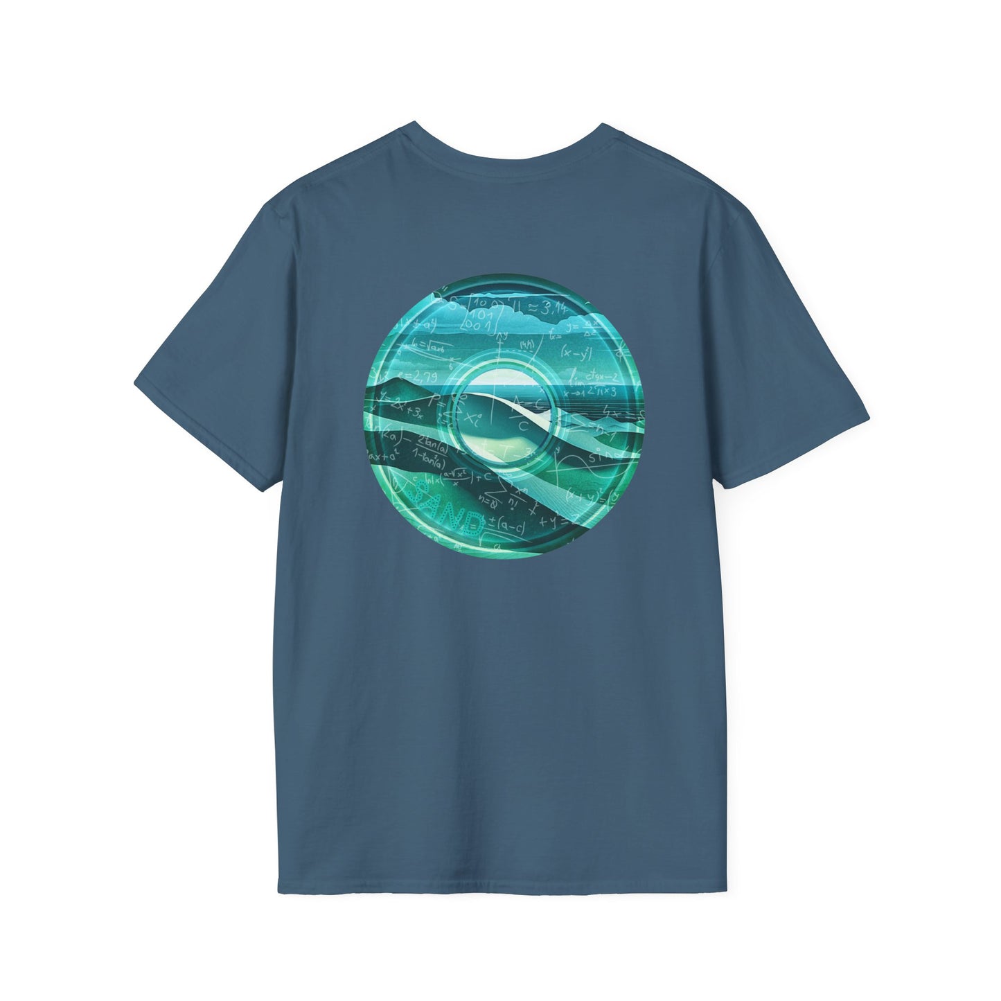 Classic Donut Tee - Unisex Soft-Style - "The Equating Donut " - series 1.0  - teal donut