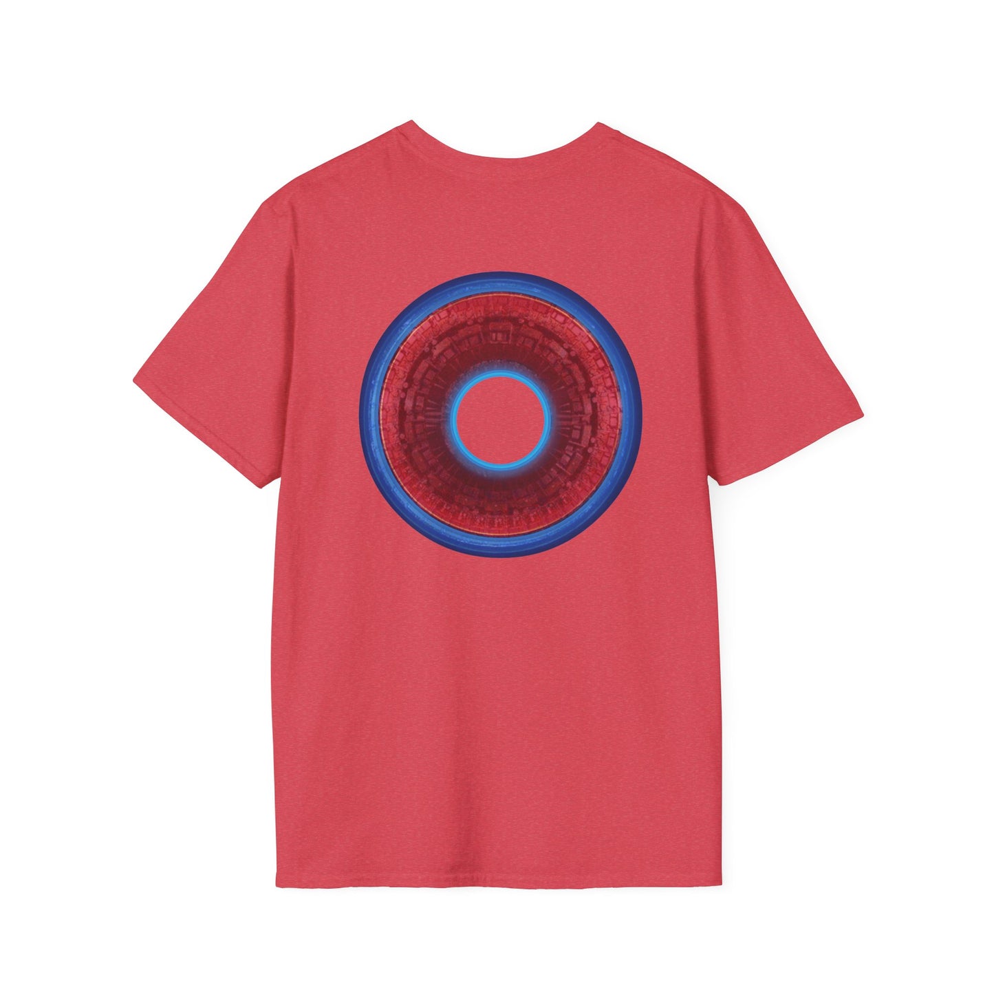 Classic Donut Tee - Unisex Soft-Style - "Homer's Perfect Donut" - series 1.0  - variant 1 - dark blue edging & hole
