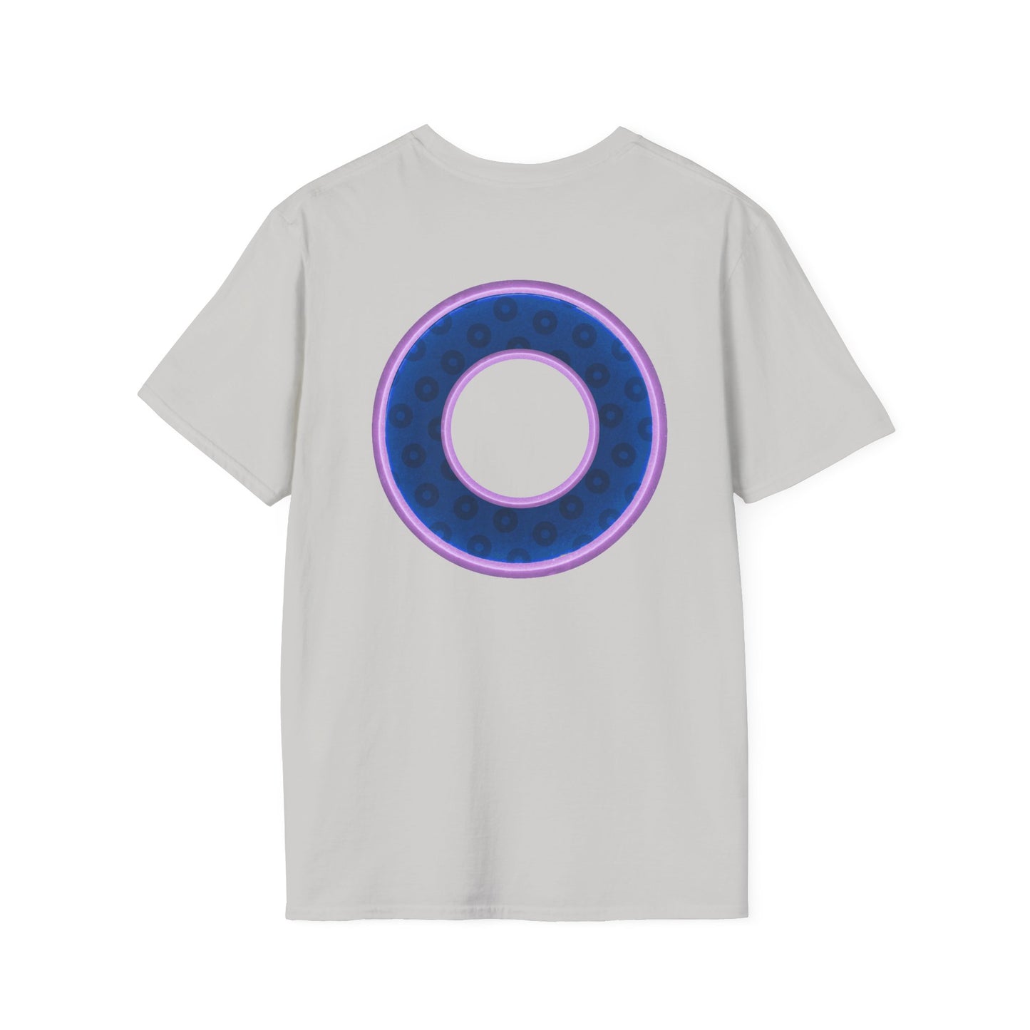 Plain Donuts/Unisex Soft-Style - "Plain Wide Mouthed Paradoxical Donuts" - dark blue/light purple donuts