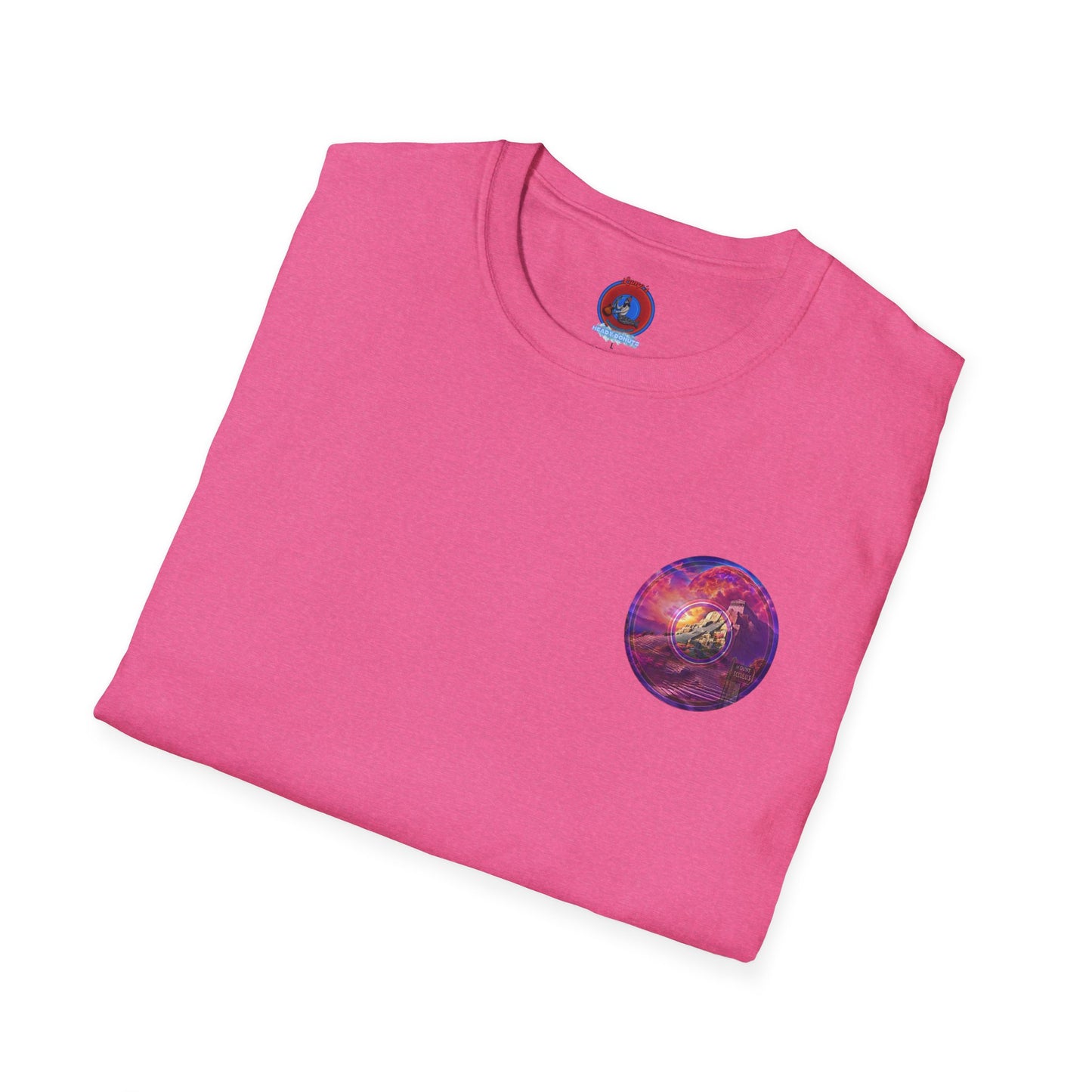 Classic Donut Tee - Unisex Soft-Style - "Icculus's Mountain Donuts " - series 1.0  - purple-ish donut