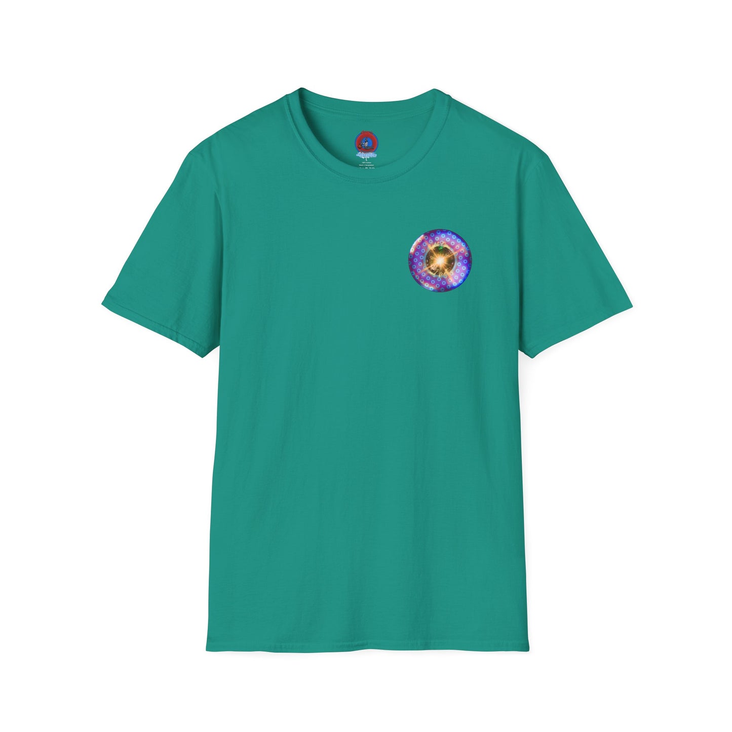 Classic Donut Tee - Unisex Soft-Style - "Donut Melts" - purple/blue paradoxical donut