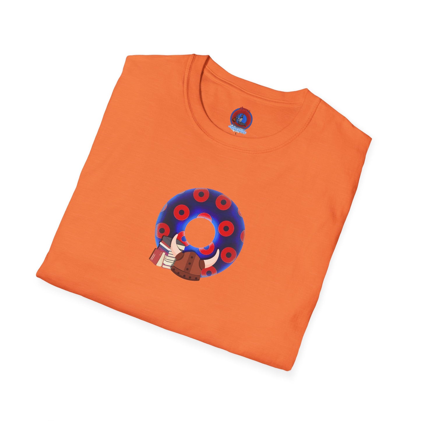 Classic Donut Tee - Unisex Soft-Style - "El Fuego Donut" - paradoxical blue/red donut