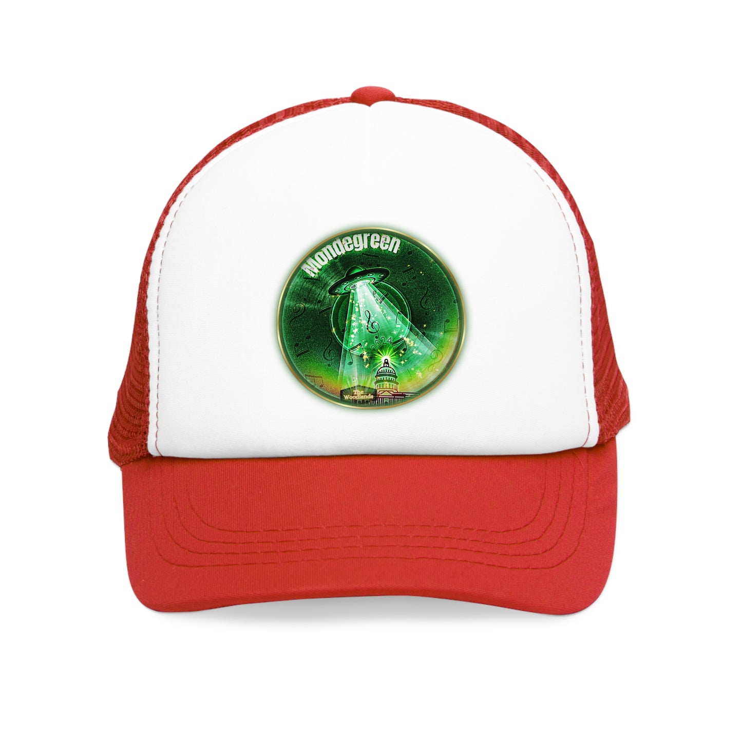 Lumpy Trucker Hat - "The Dover Donut Abduction Story" - variant 2 - green donut