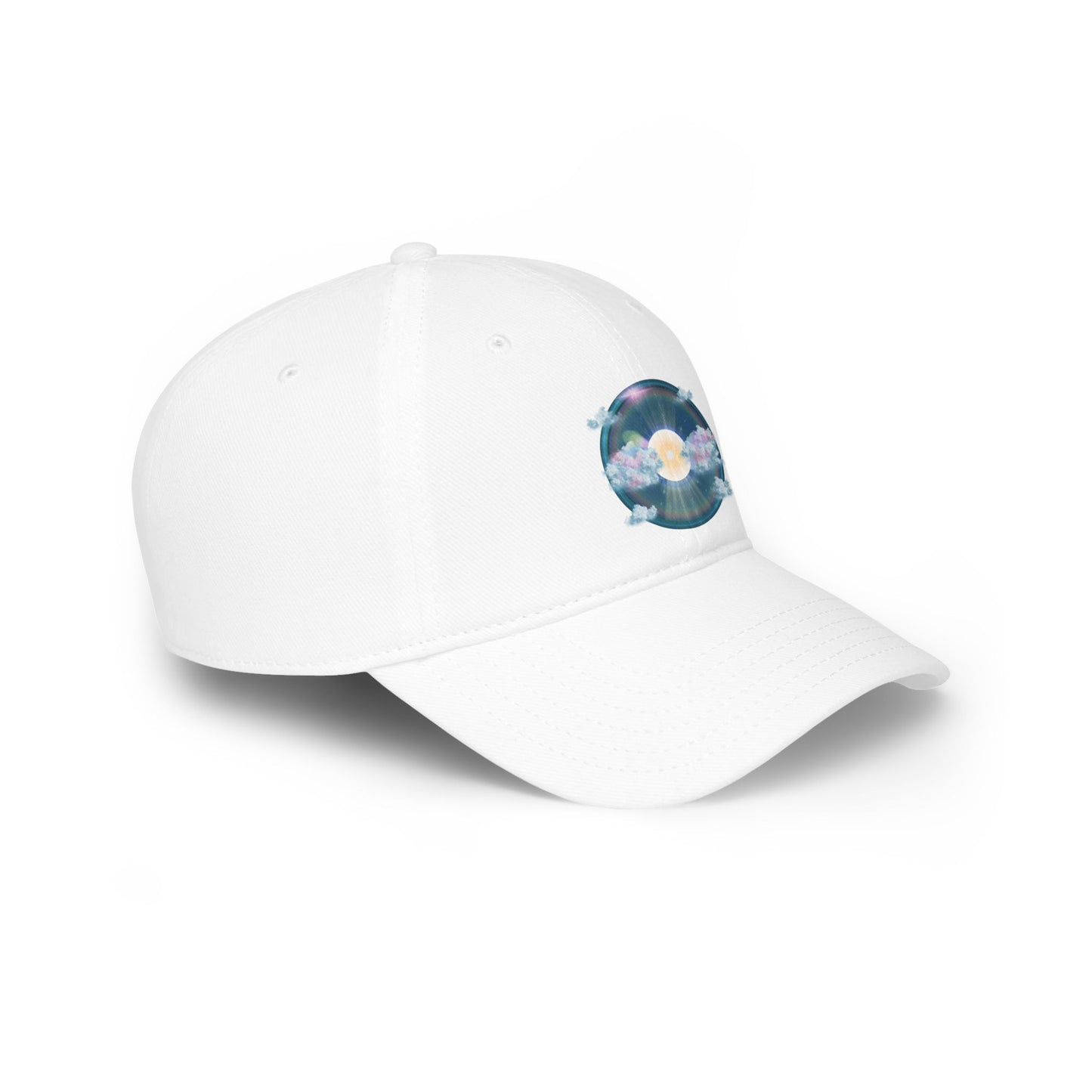 Lumpy Donut Baseball Cap - "The Divided Donut" - variant 2 - sky donut w/ [*charitable donut]