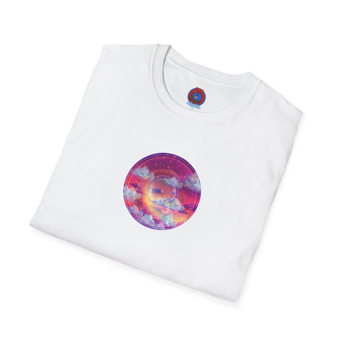 Classic Donut Tee - Unisex Soft-Style - "Pillow Donuts of Cotton" - vivid magenta pic donut