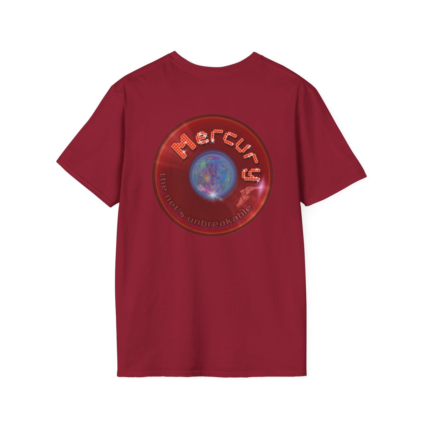 Classic Donut Tee - Unisex Soft-Style - "Donuts of the Gods" - series 1.0 - variant 4 - red donut