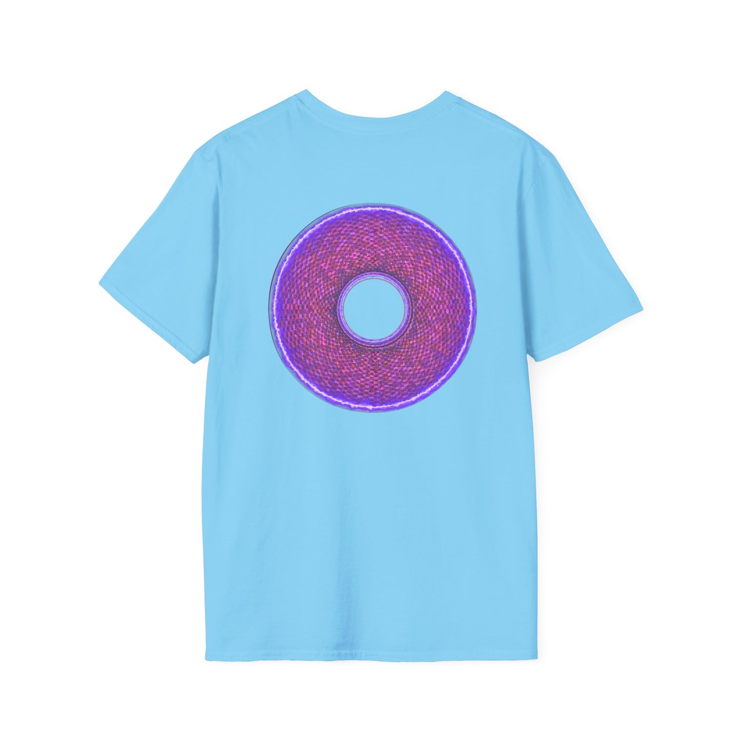 Classic Donut Tee - Unisex Soft-Style - "The Frankenstein Donut - It's Alive! " - series 1.0  - purple-ish donut