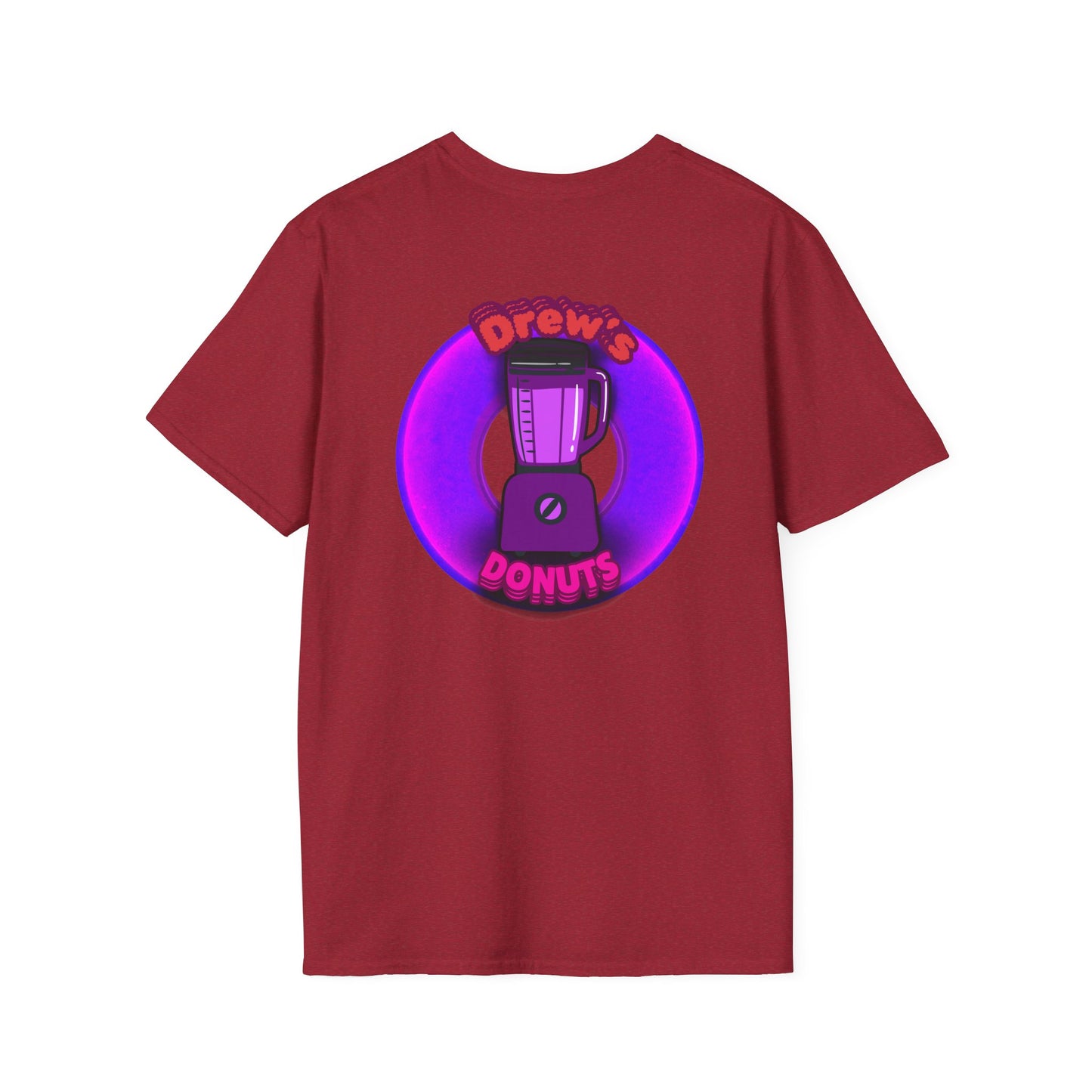 Classic Donut Tee - Unisex Soft-Style - "Drew's Donuts" - series 1.0 - purple donut