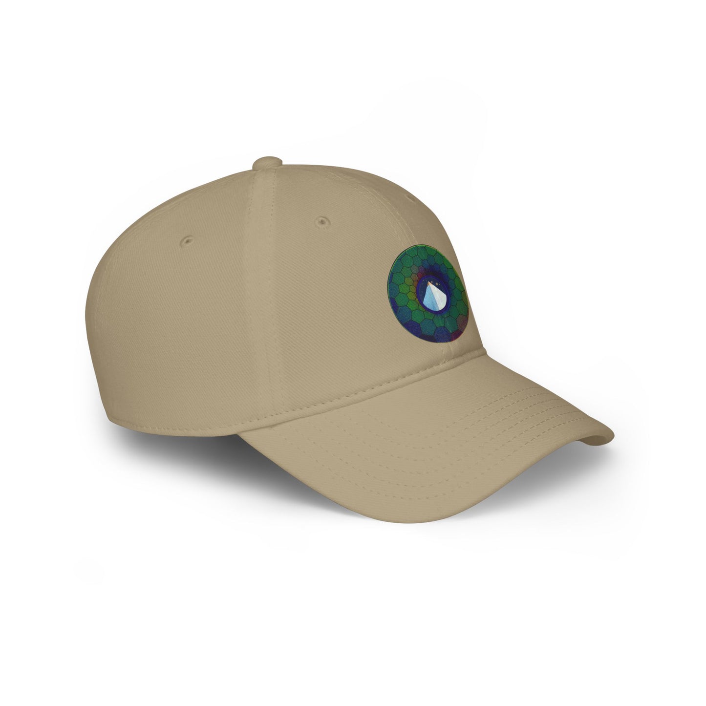 Lumpy Donut Baseball Cap - "Limestone Donut Caps So Large" - variant 7 - green hexadonut w/