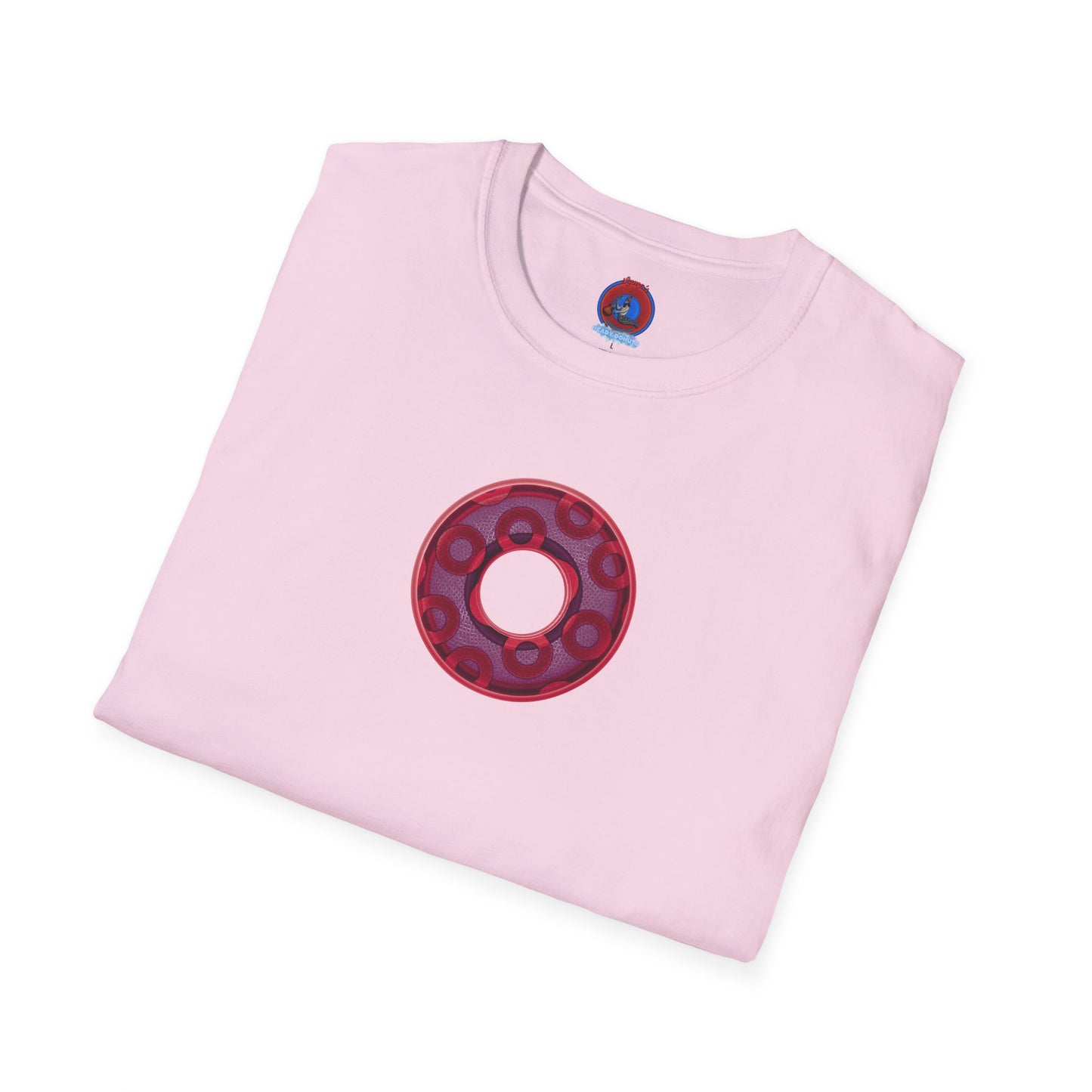 Plain Donuts/Unisex Soft-Style - "Plain Rustic Paradoxical Donuts" - mauve/purple donuts