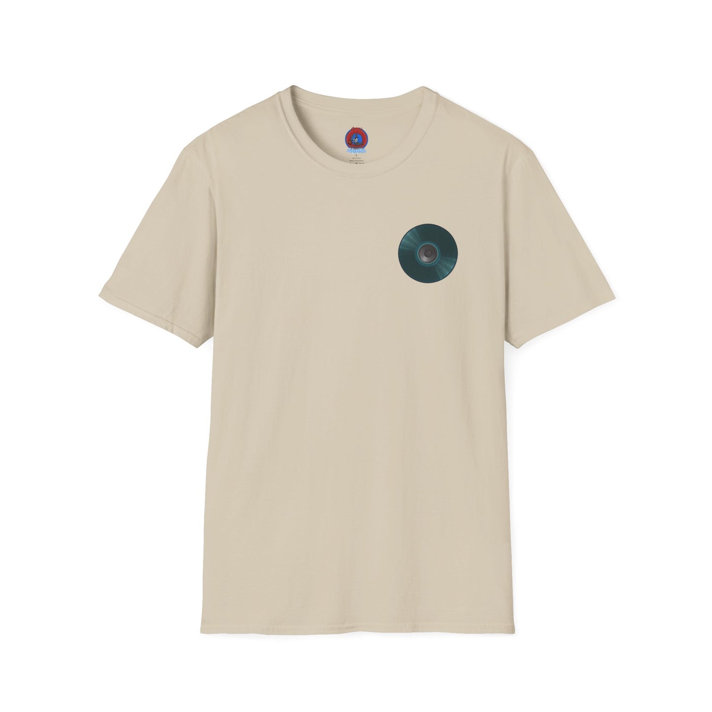 Classic Donut Tee - Unisex Soft-Style - "The Plain Record Donut" - series 1.0 - dark teal green
