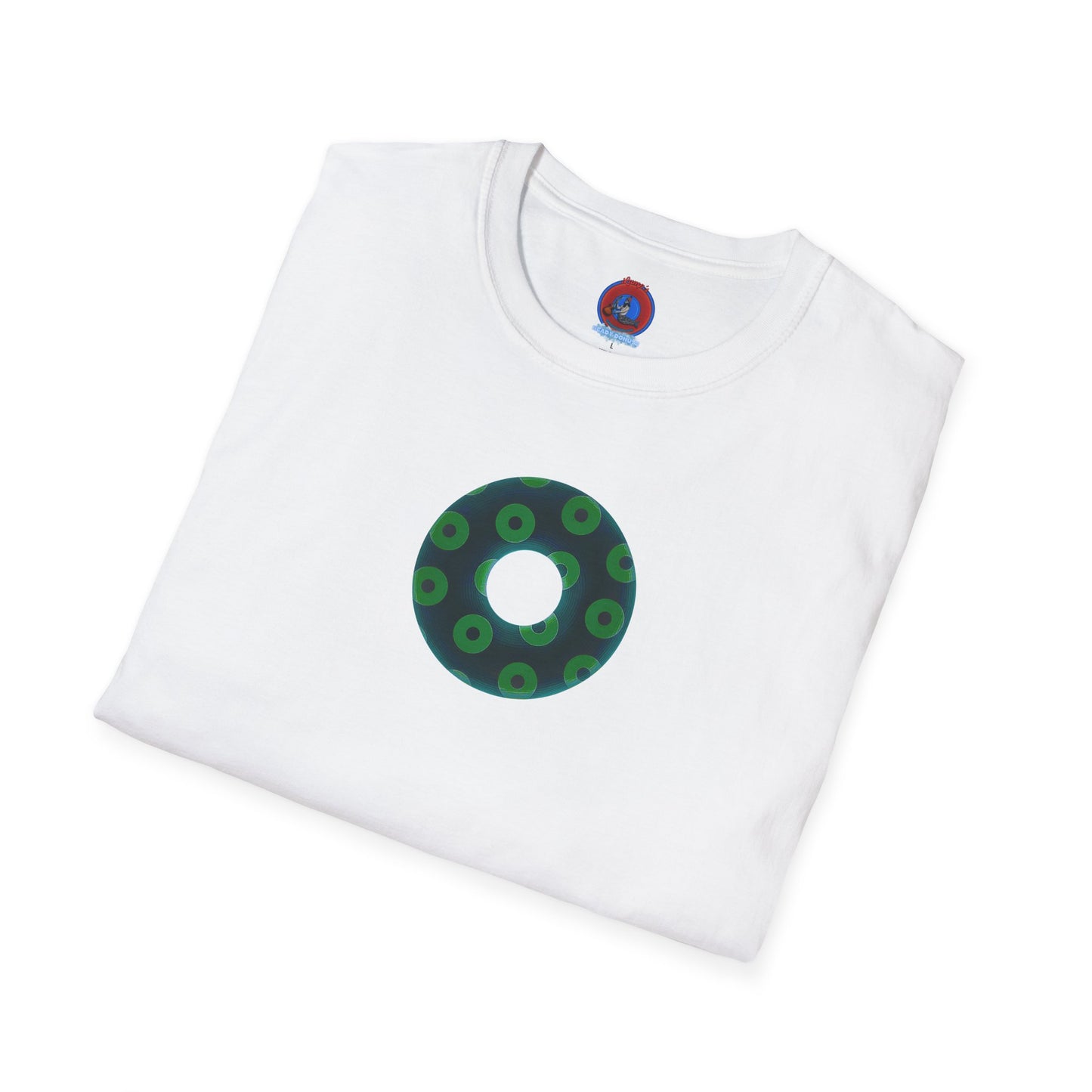 Plain Donuts/Unisex Soft-Style - "Plain Blimpy Paradoxical Donuts" - dark green/light green donuts